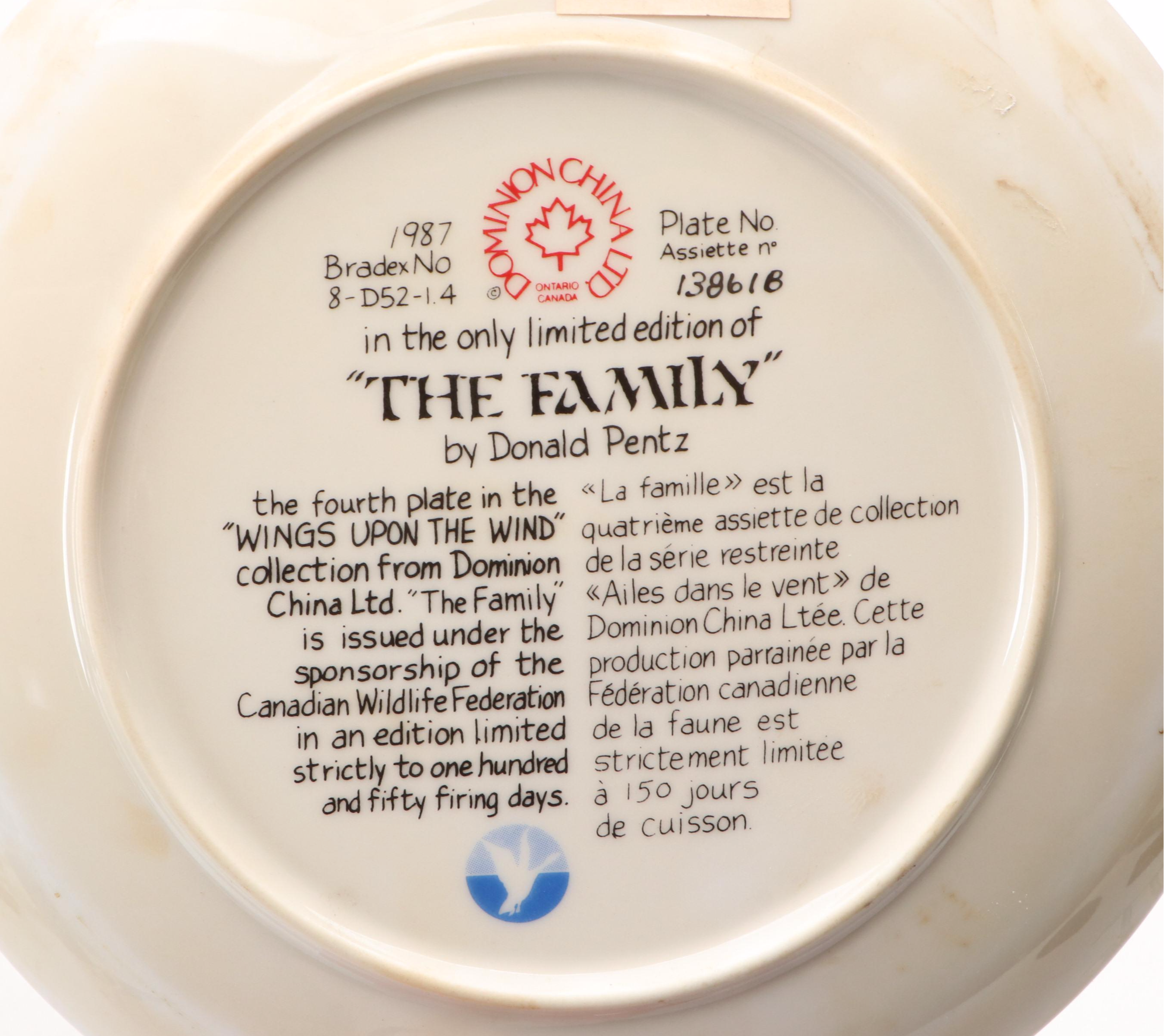 Donald Pentz "Wings Upon the Wind" Ceramic Collector Plates