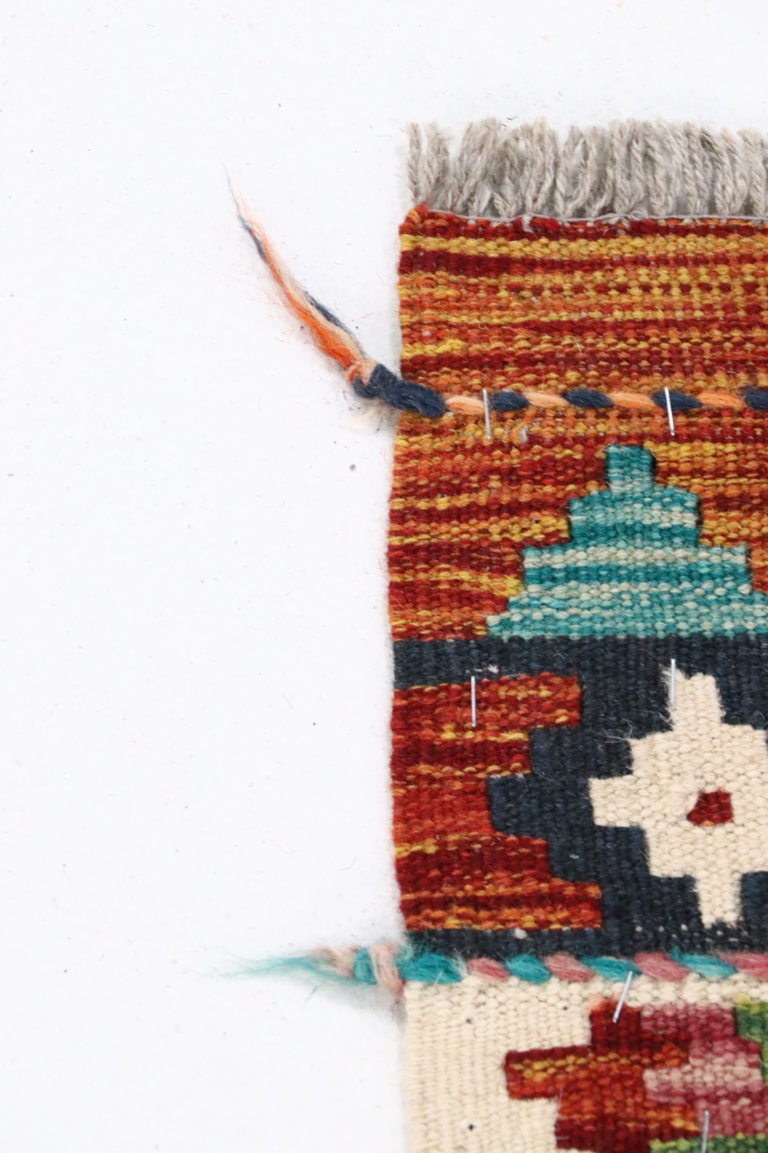 2'11" x 15'9" Handwoven Pakistani Kilim Runner