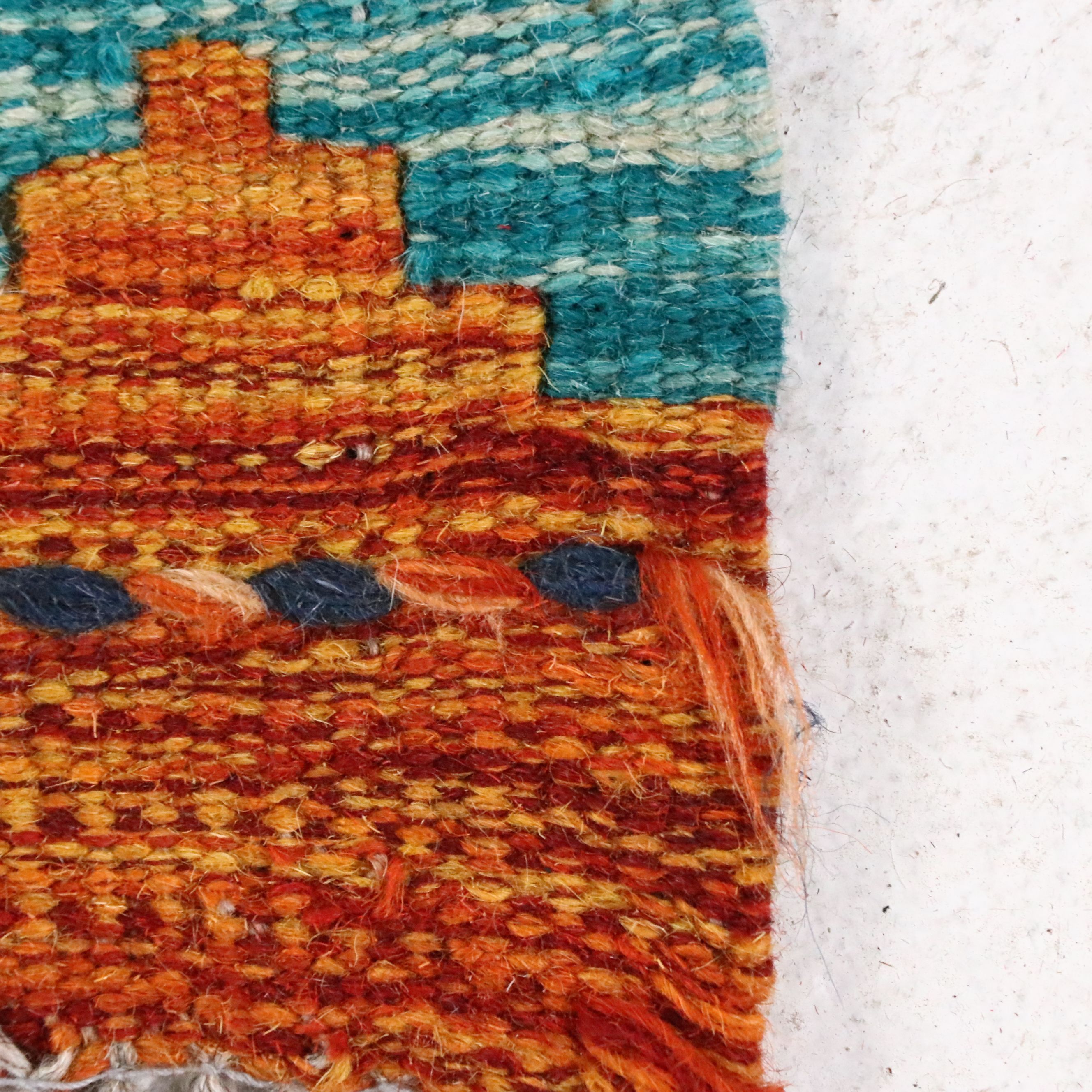 2'11" x 15'9" Handwoven Pakistani Kilim Runner