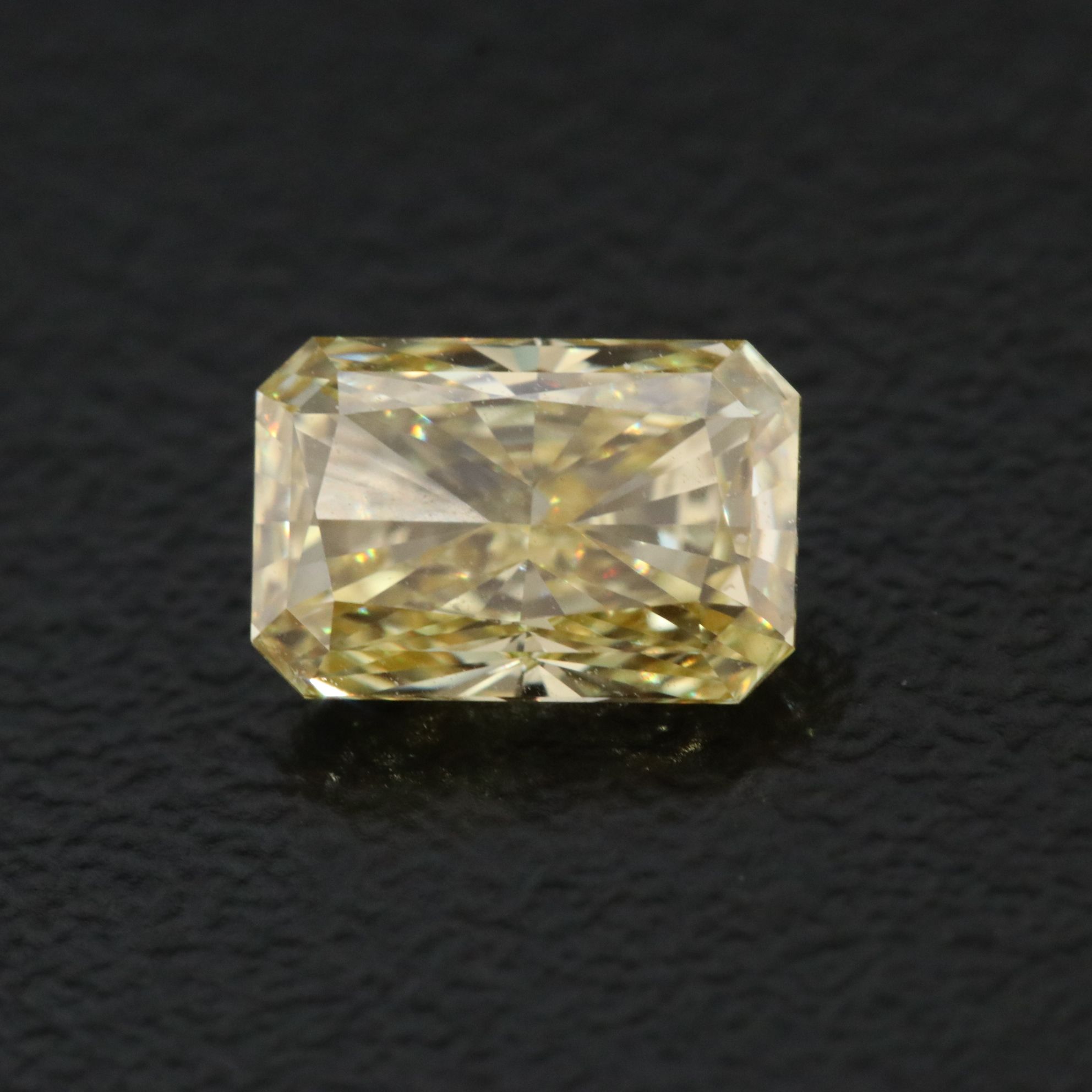 Loose 1.08 CT Lab Grown Fancy Intense Yellow Diamond with an IGI Report