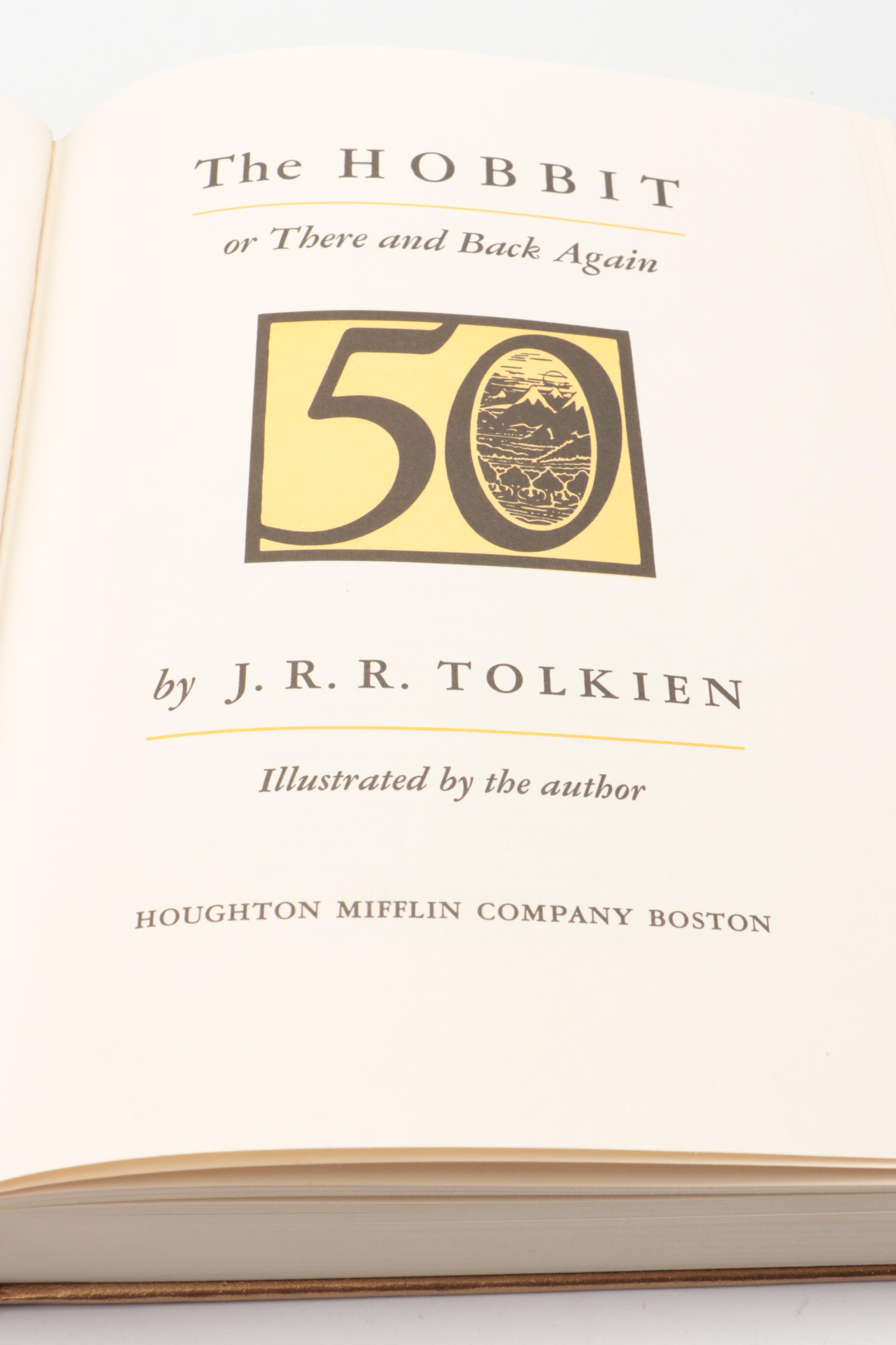 50th Anniversary Edition "The Hobbit" by J. R. R. Tolkien, 1987