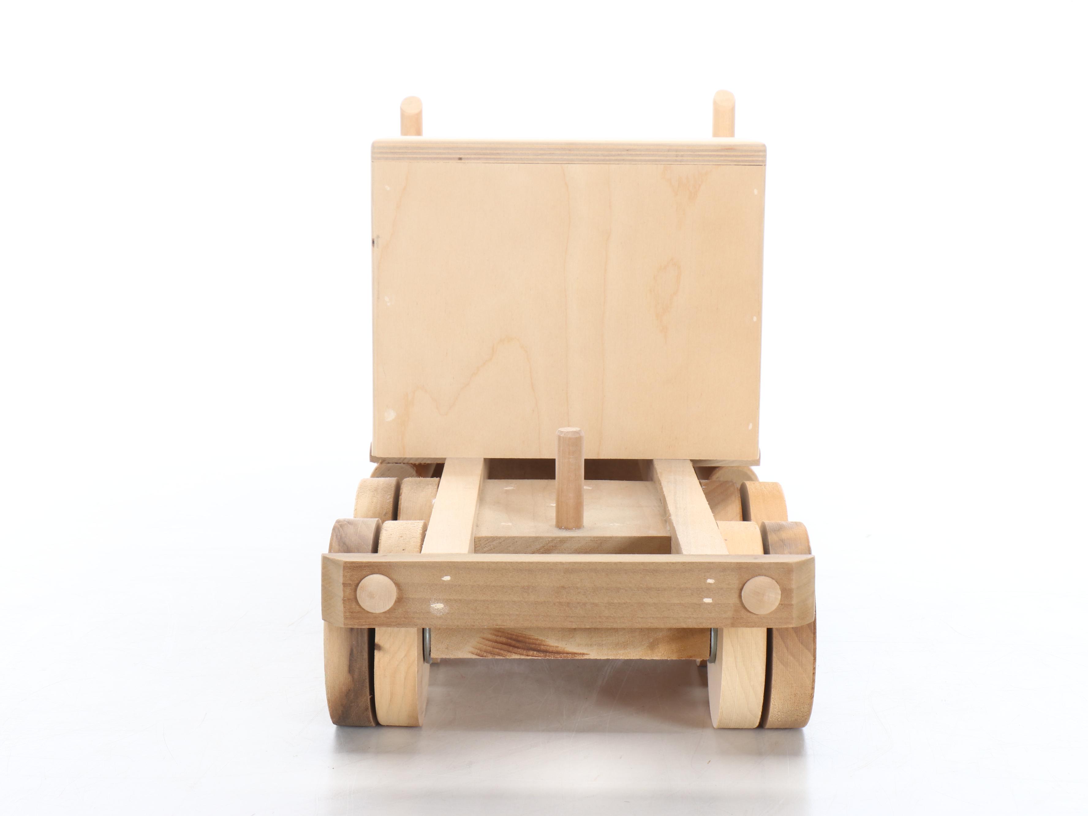 Real Toys Hand-Carved Wood Semi-Truck