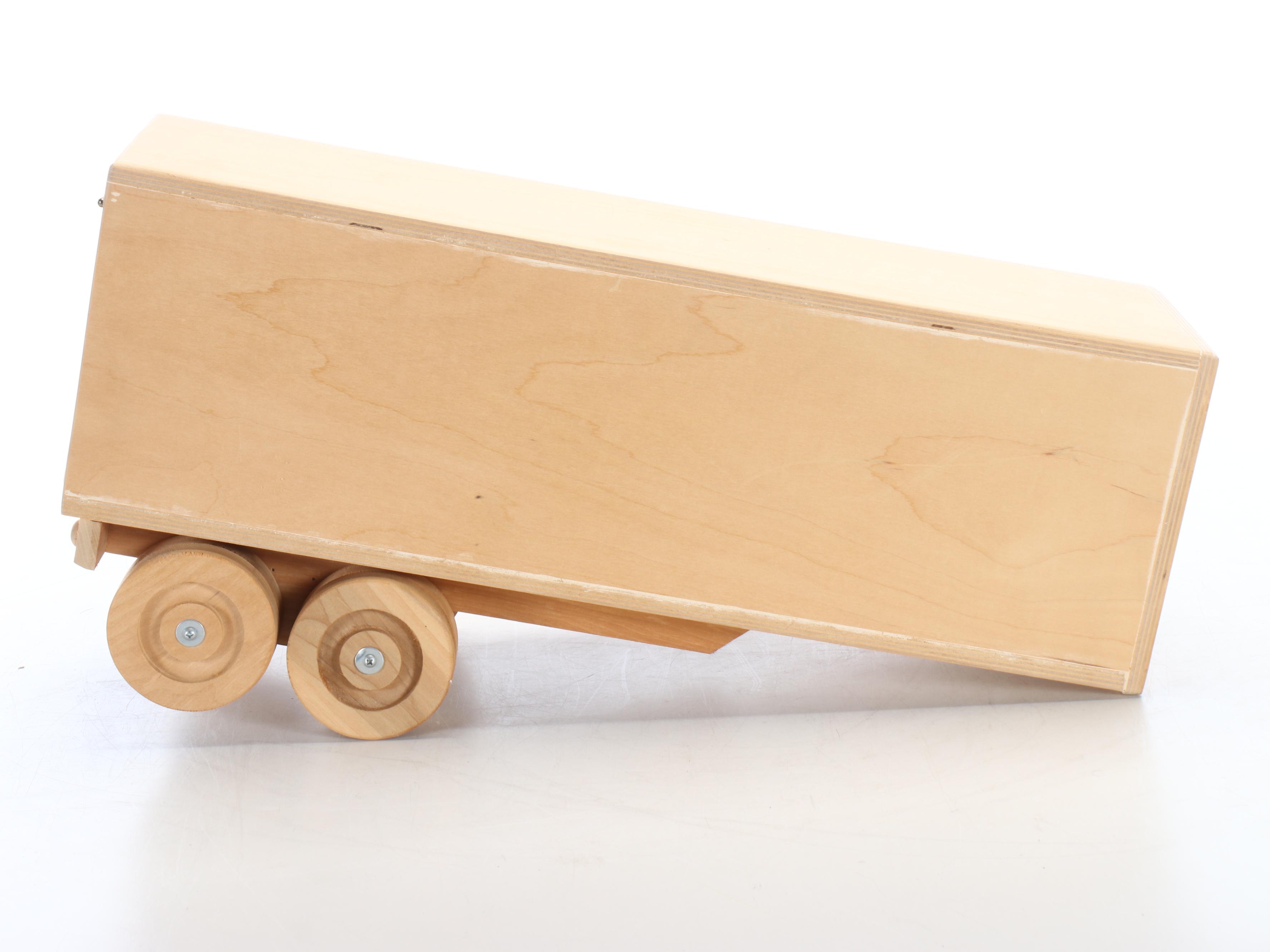 Real Toys Hand-Carved Wood Semi-Truck