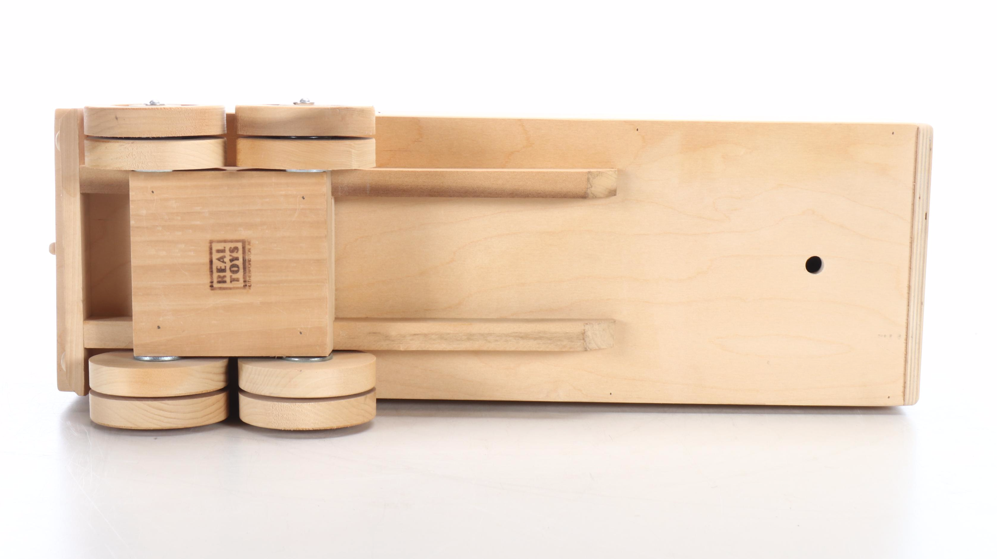 Real Toys Hand-Carved Wood Semi-Truck