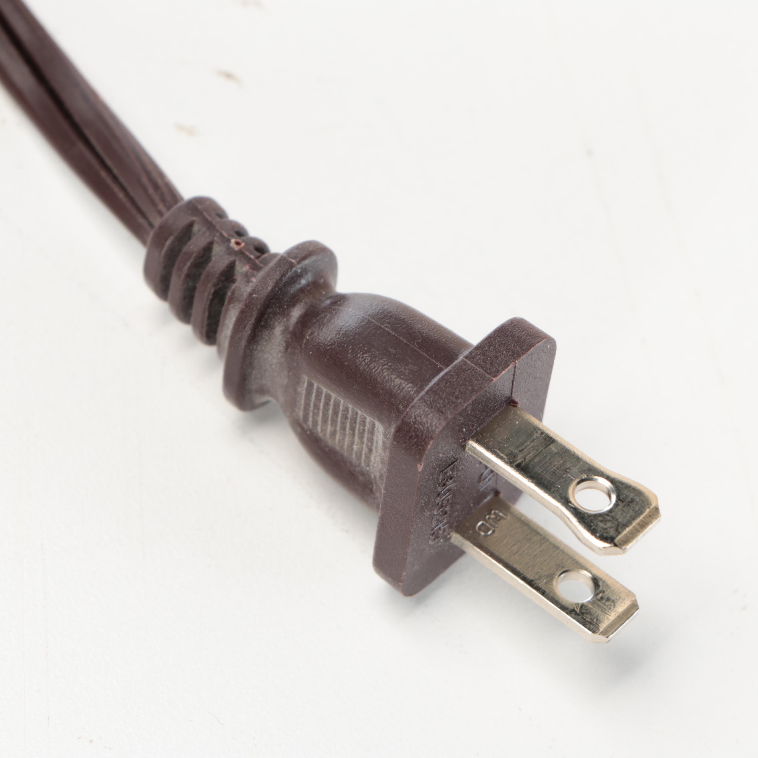 Pair of Oil Rubbed Bronze Urn Table Lamps with Slubbed Cotton Shades