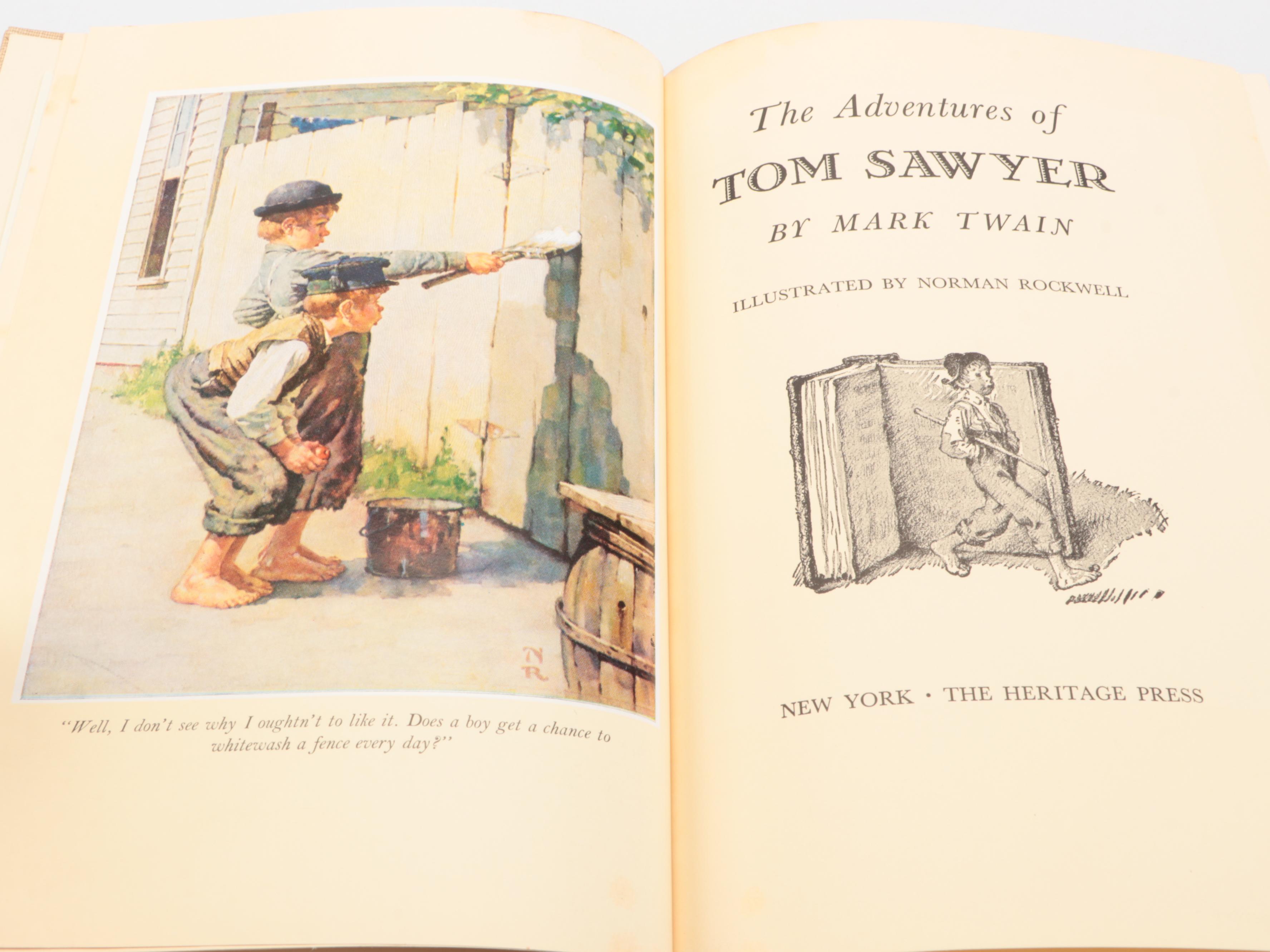 Norman Rockwell Illustrated "The Adventures of Tom Sawyer" by Mark Twain, 1936