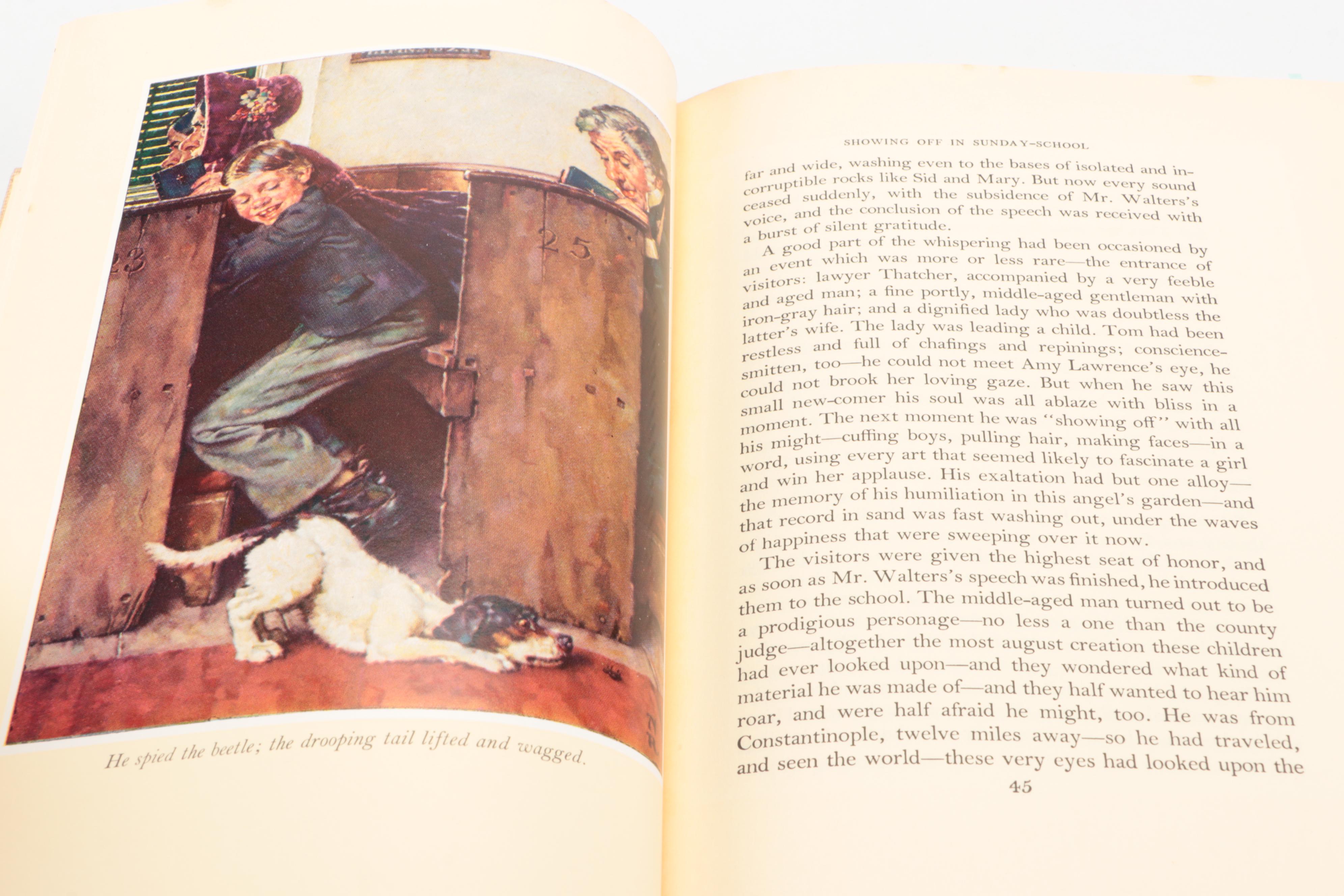 Norman Rockwell Illustrated "The Adventures of Tom Sawyer" by Mark Twain, 1936