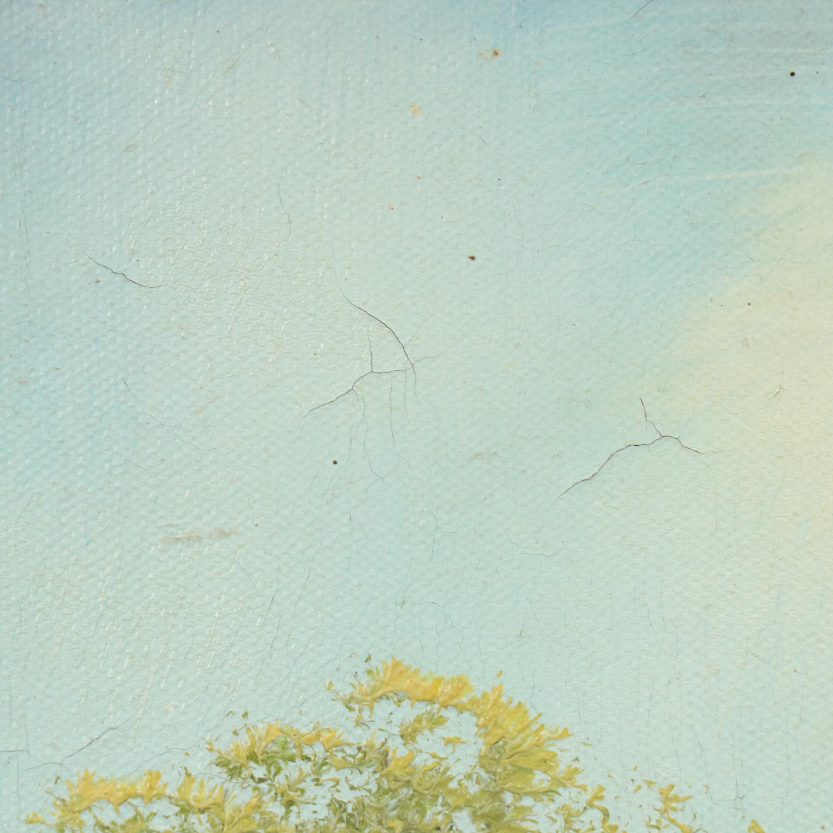 Western American Landscape Oil Painting, Mid-20th Century