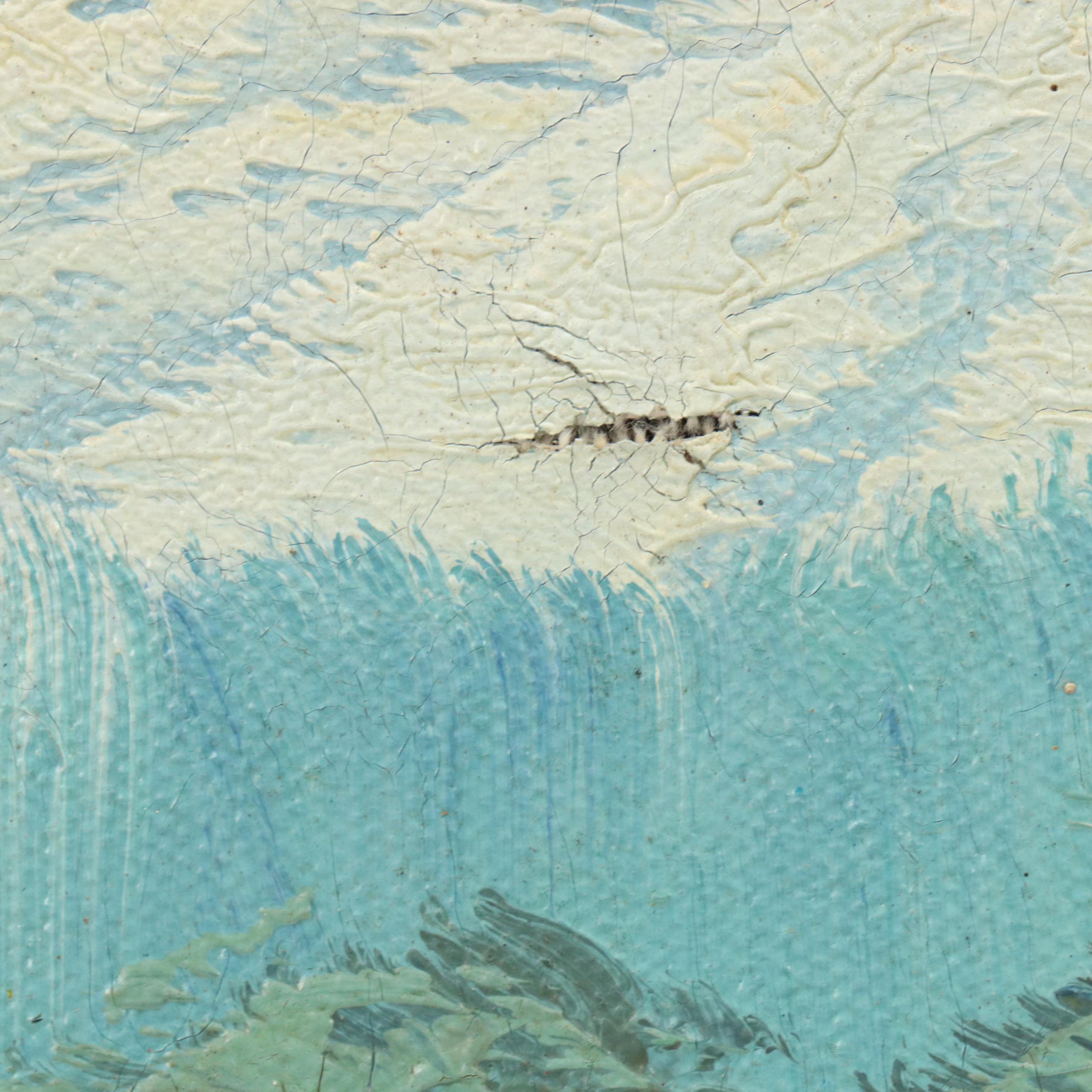 Western American Landscape Oil Painting, Mid-20th Century