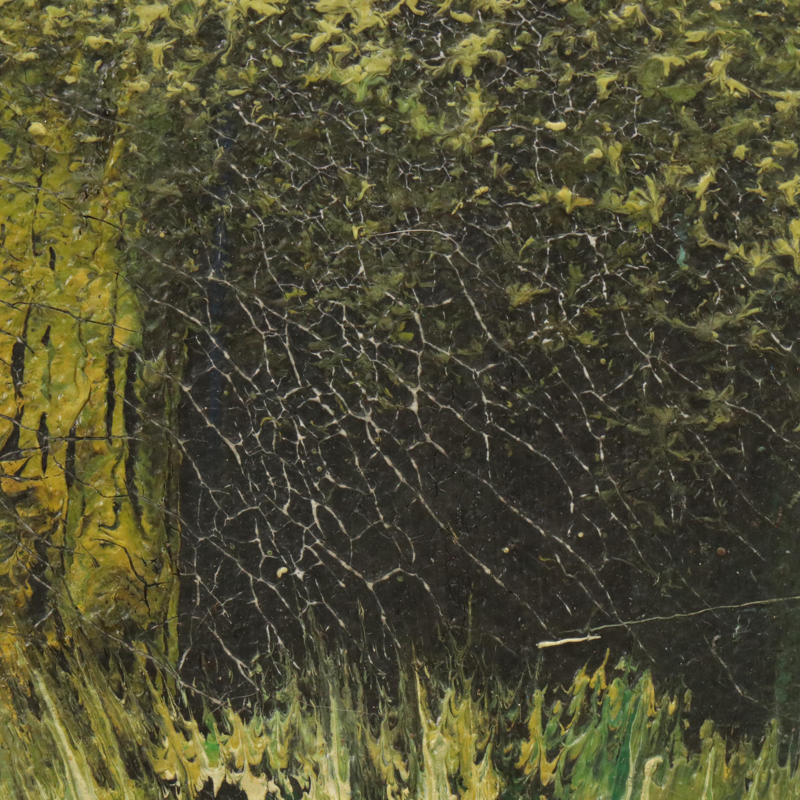 Western American Landscape Oil Painting, Mid-20th Century