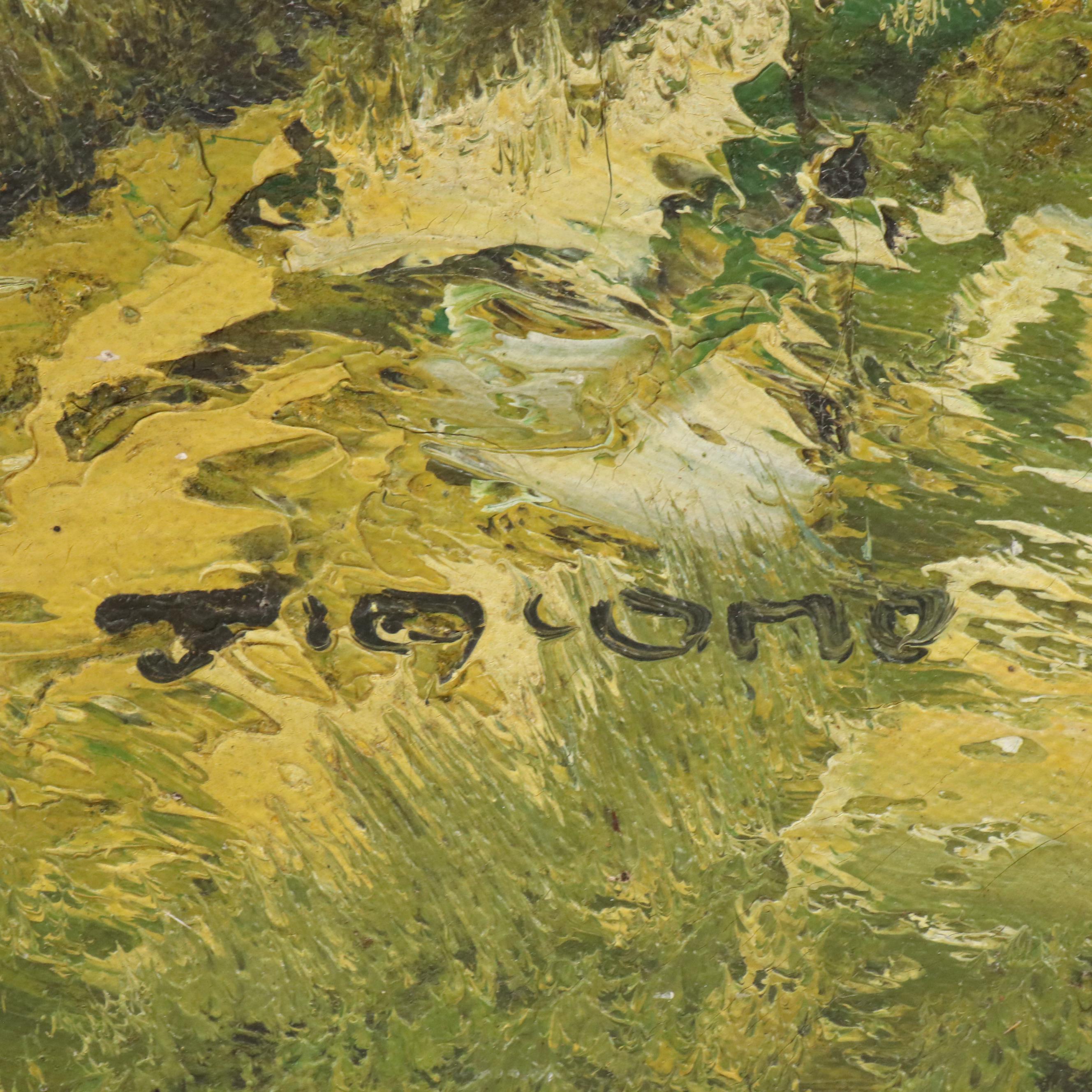 Western American Landscape Oil Painting, Mid-20th Century