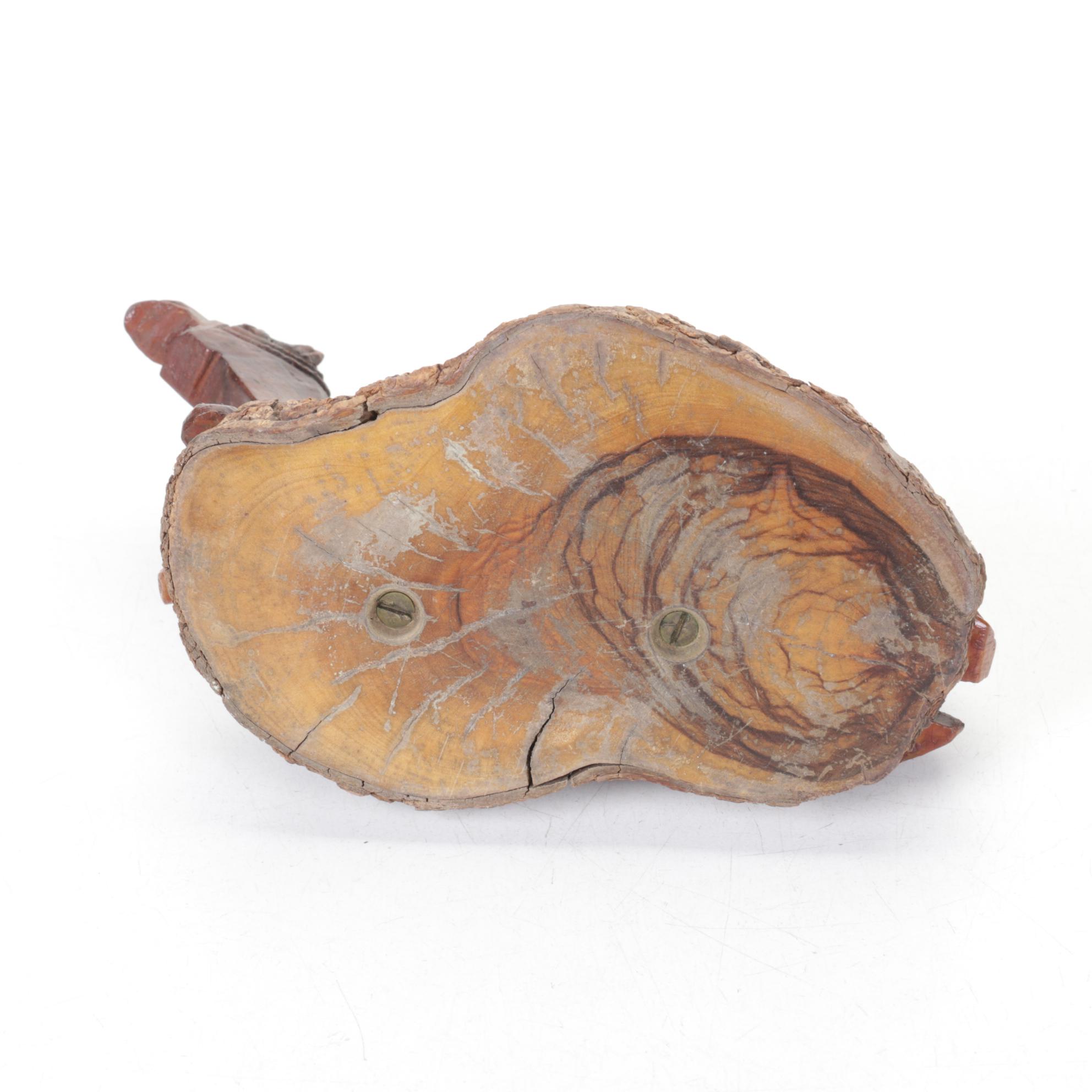 Hand-Carved Camel Pen Stand & Chinese Empress Wall Mask