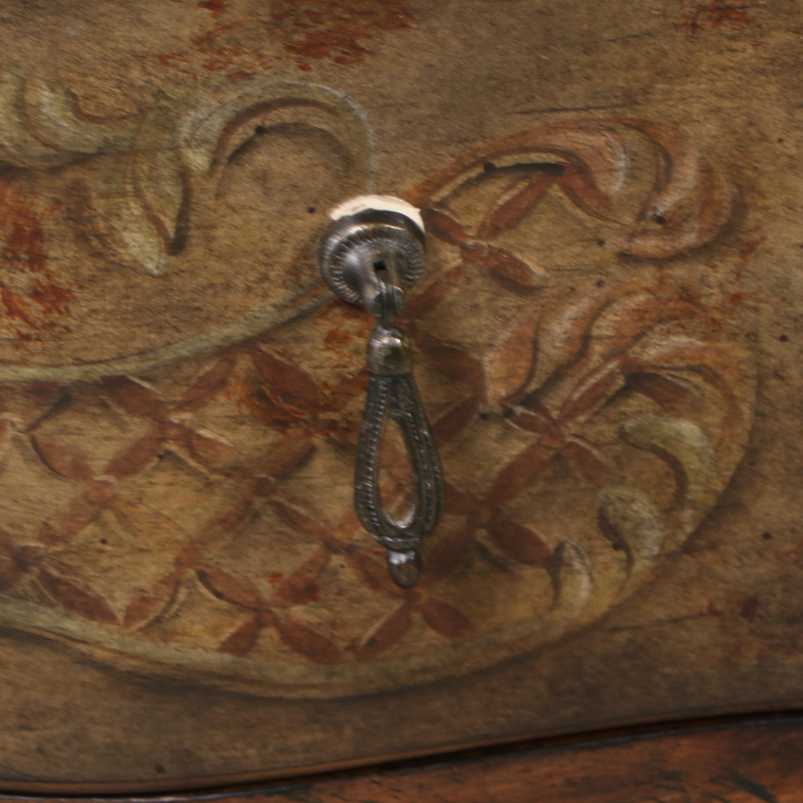 Artistica Painted Wood Serpentine Front Three-Drawer Chest