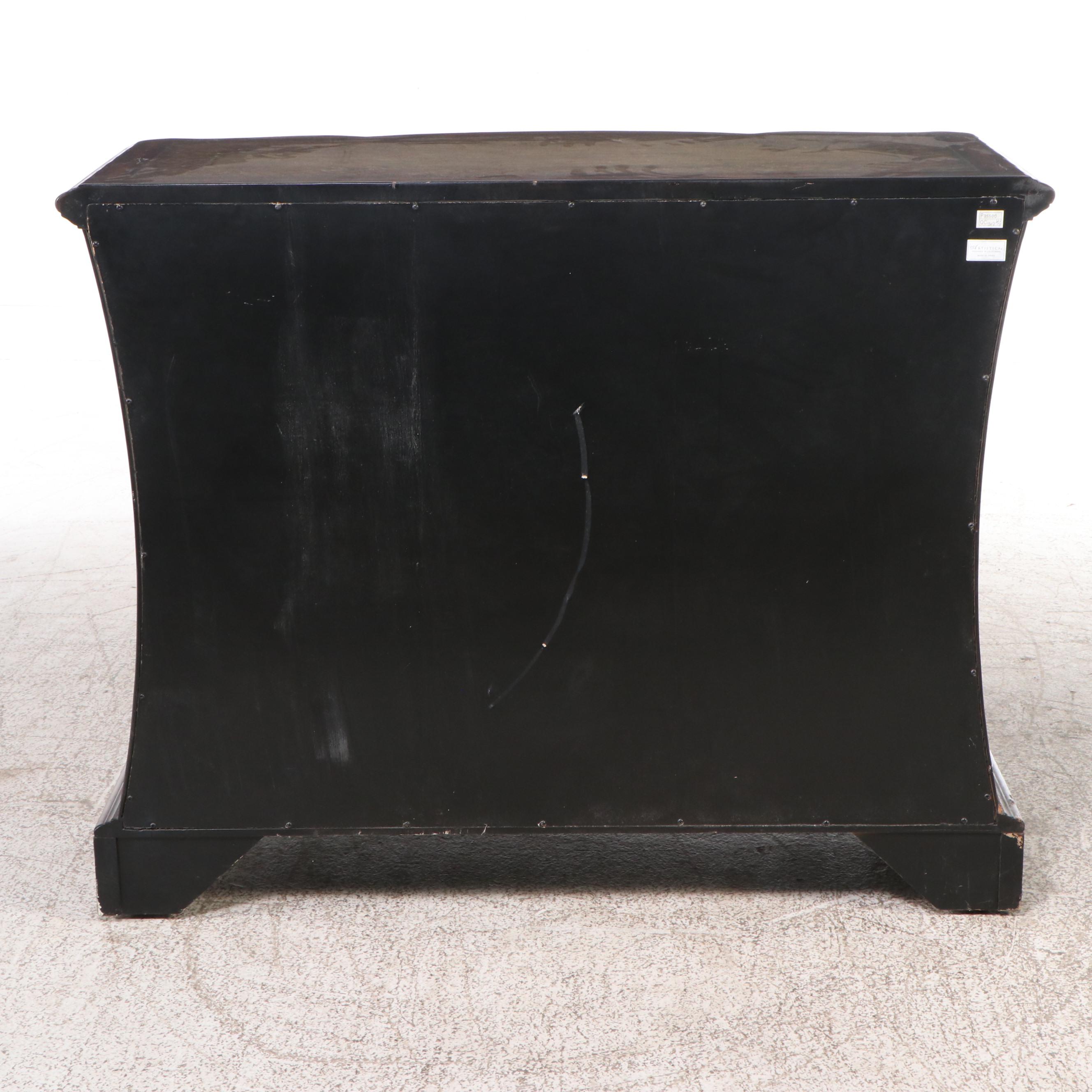 Artistica Painted Wood Serpentine Front Three-Drawer Chest