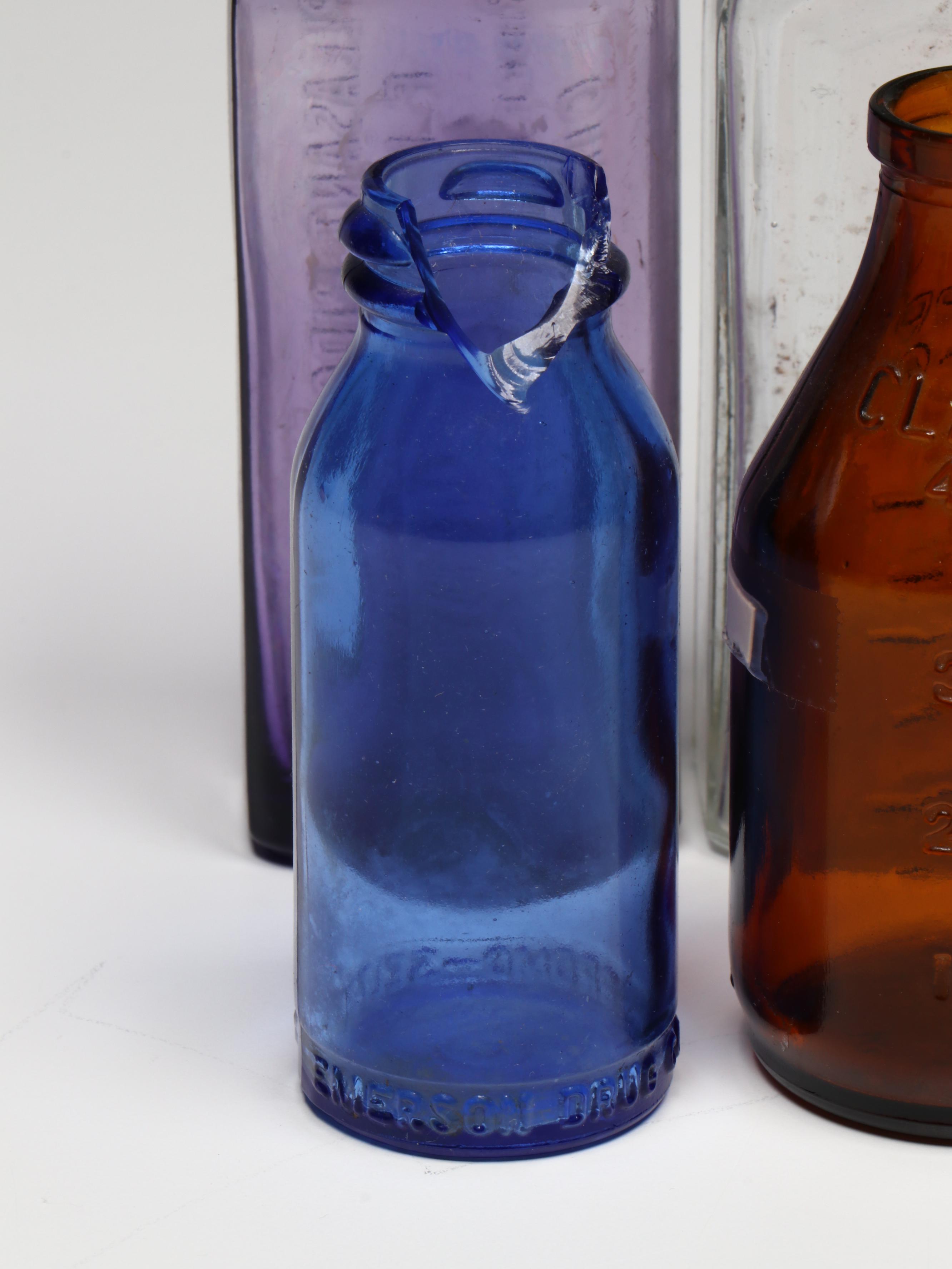 Medicine Tins, Tonic Jars and Ceramic Mortar and Pestle