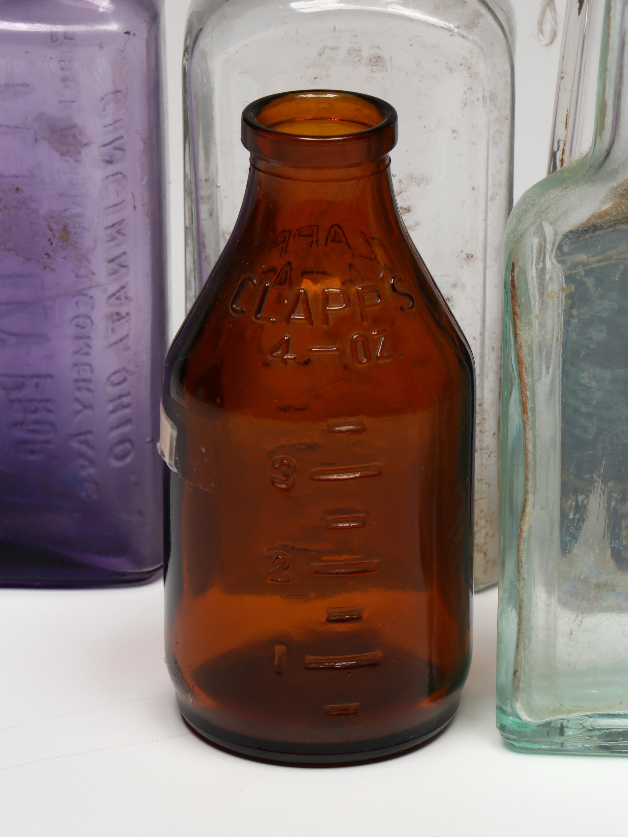 Medicine Tins, Tonic Jars and Ceramic Mortar and Pestle