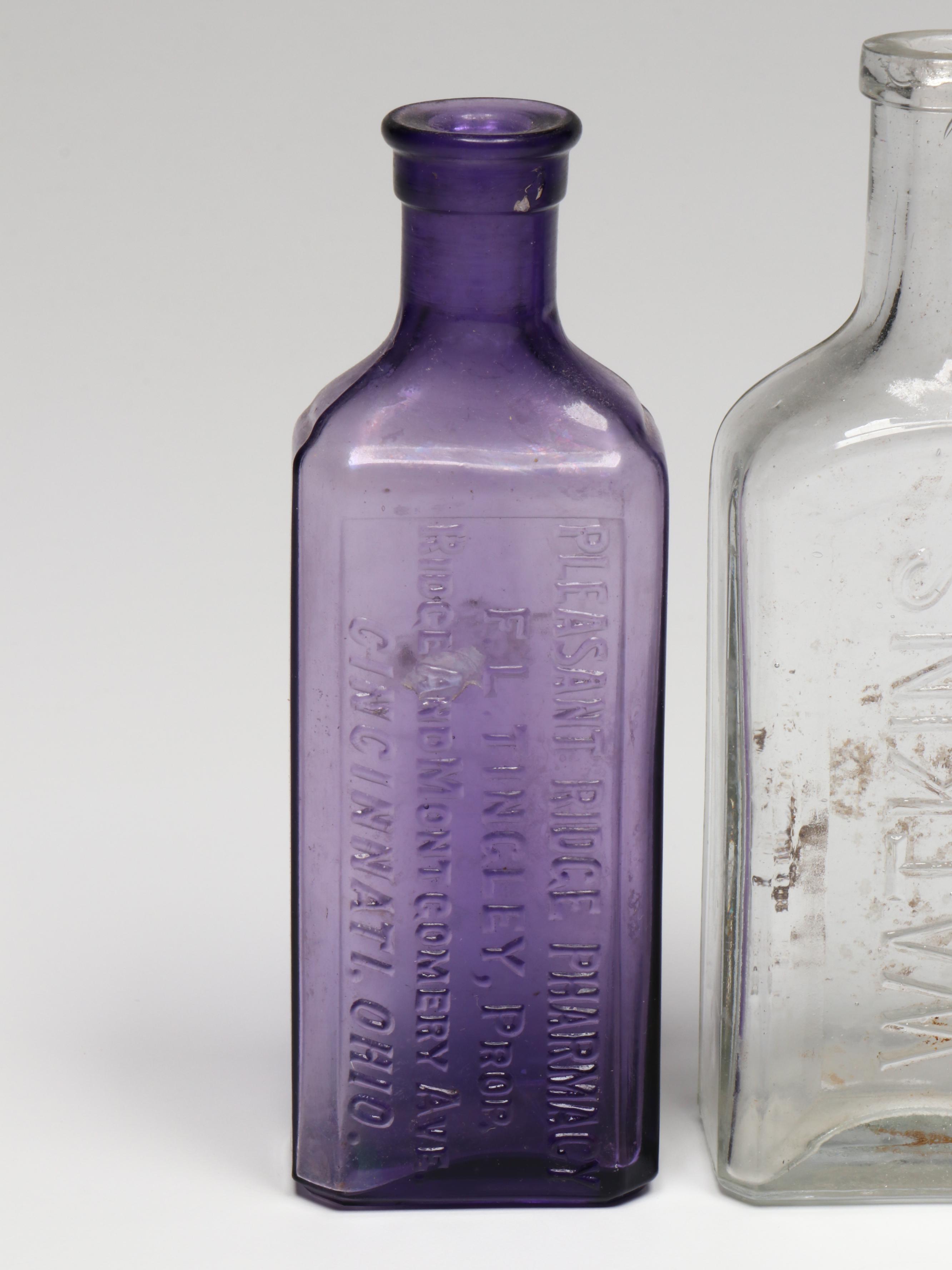 Medicine Tins, Tonic Jars and Ceramic Mortar and Pestle