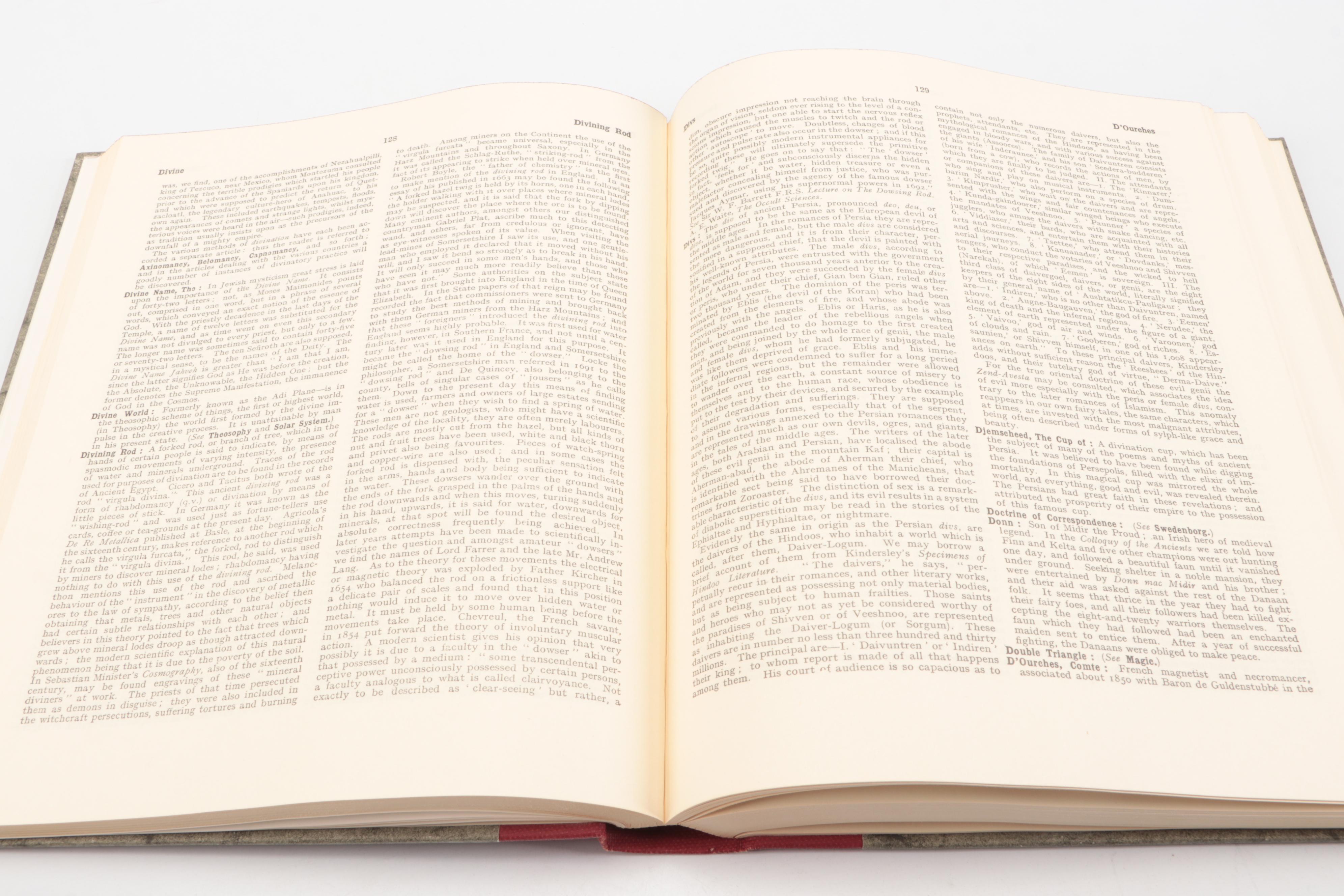 Illustrated "An Encyclopaedia of Occultism" by Lewis Spence, 1960