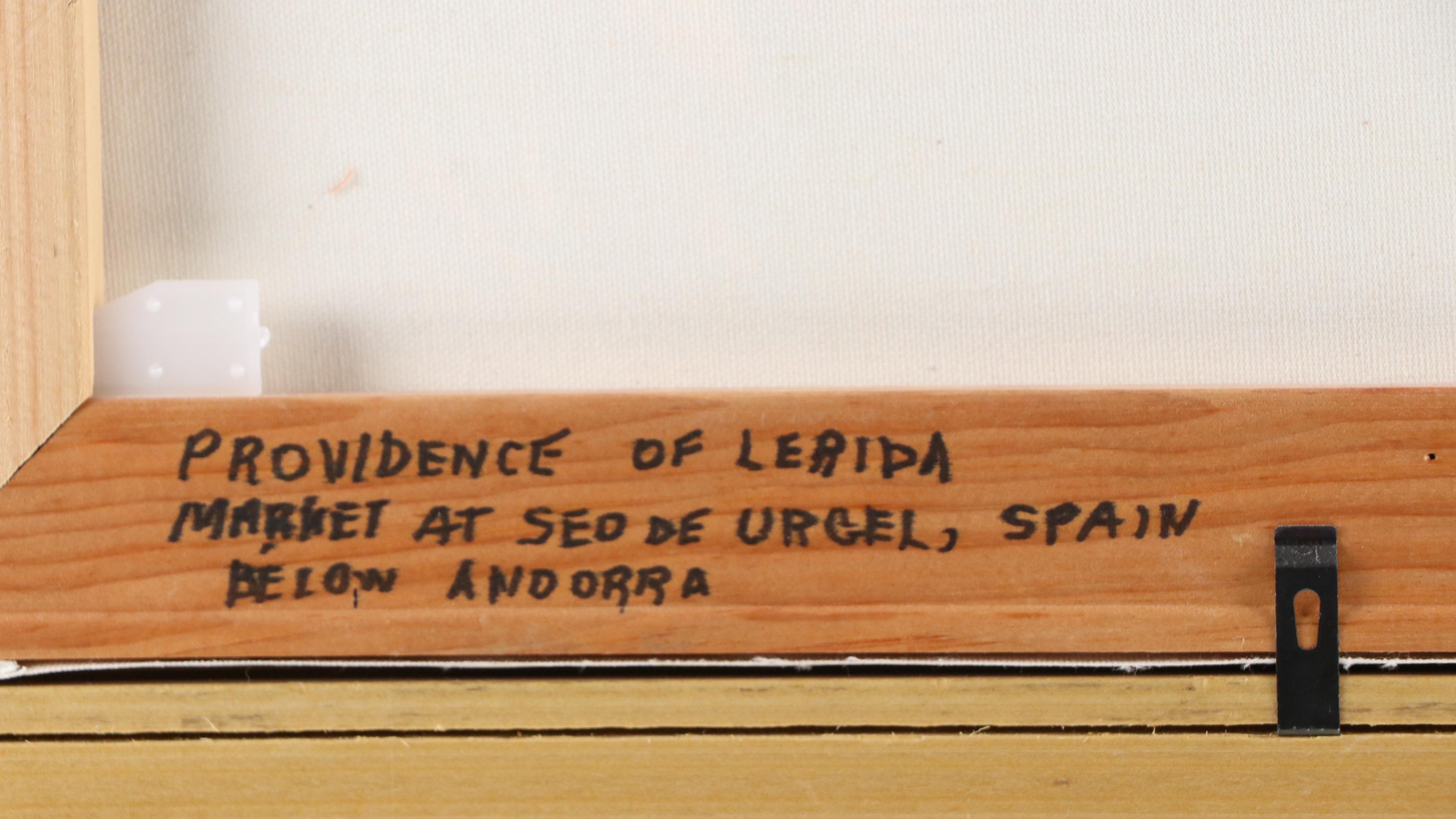 H.A.F. Wagner Oil Painting "Basket and Chickens, La Seu d'Urgell, Lerida," 2002