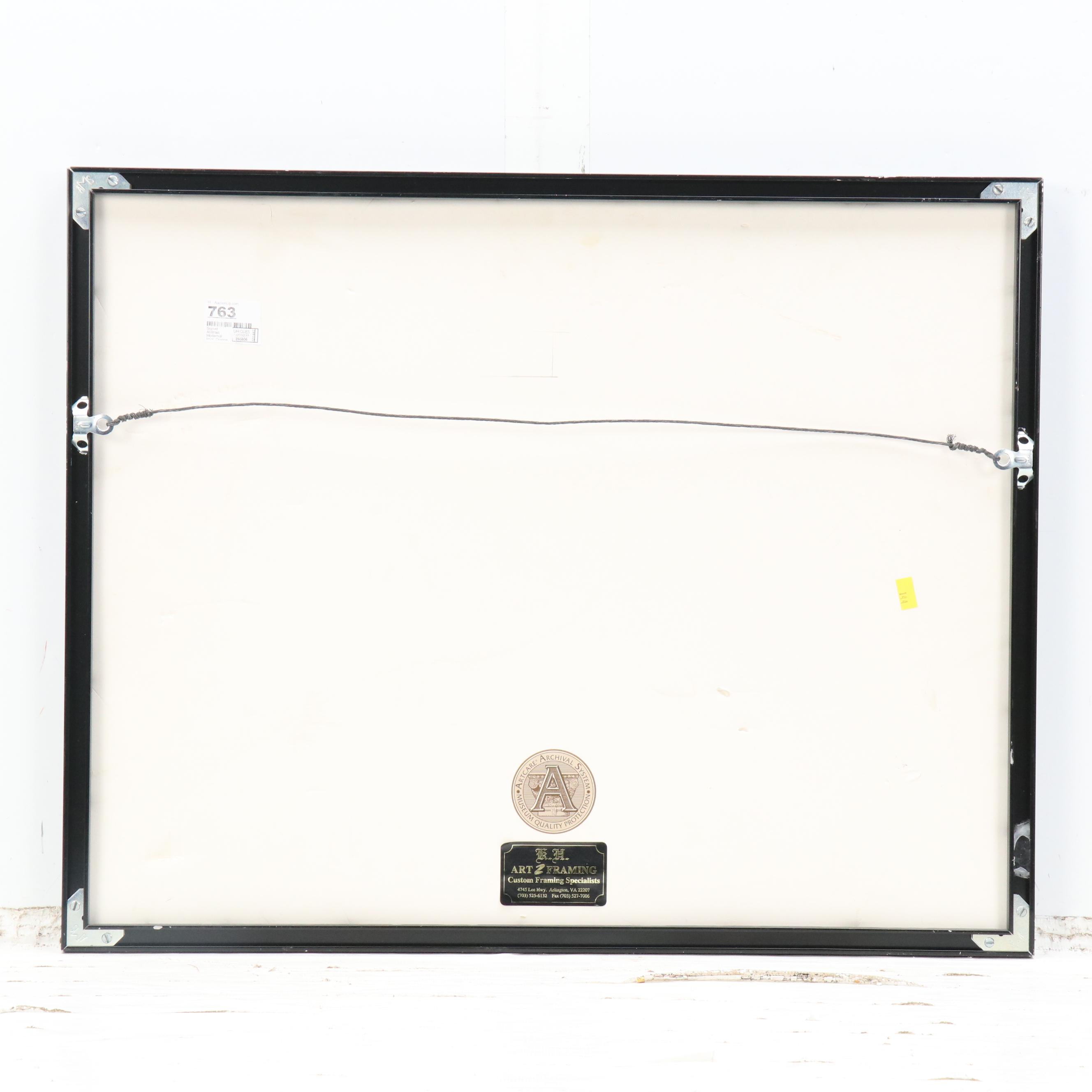 Milan Konjovic Abstract Color Lithograph, Circa 1970