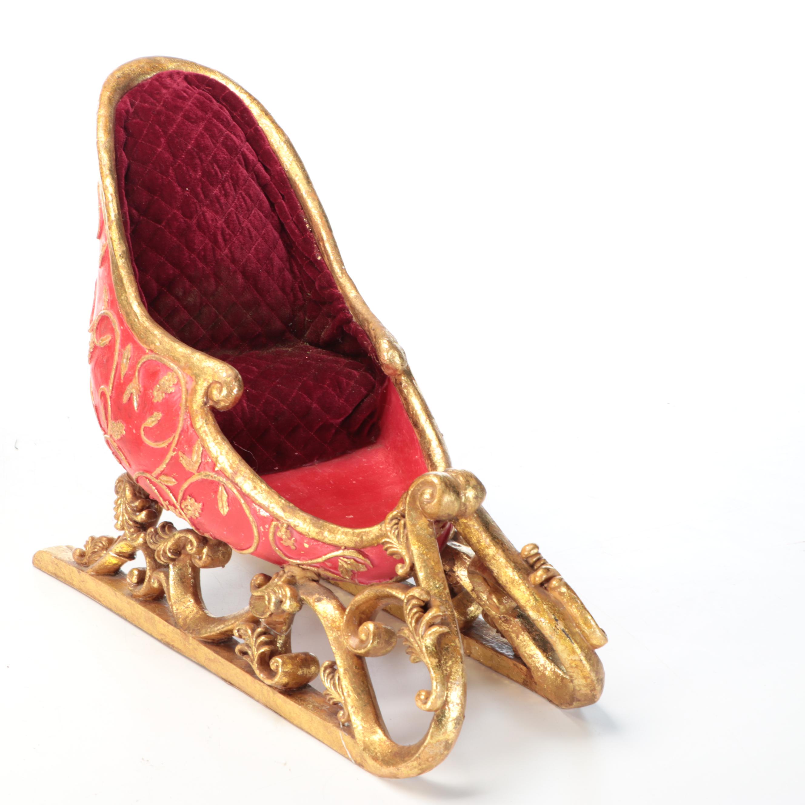 Santa's Sleigh with Christmas Tree and Yankee Clipper Sled