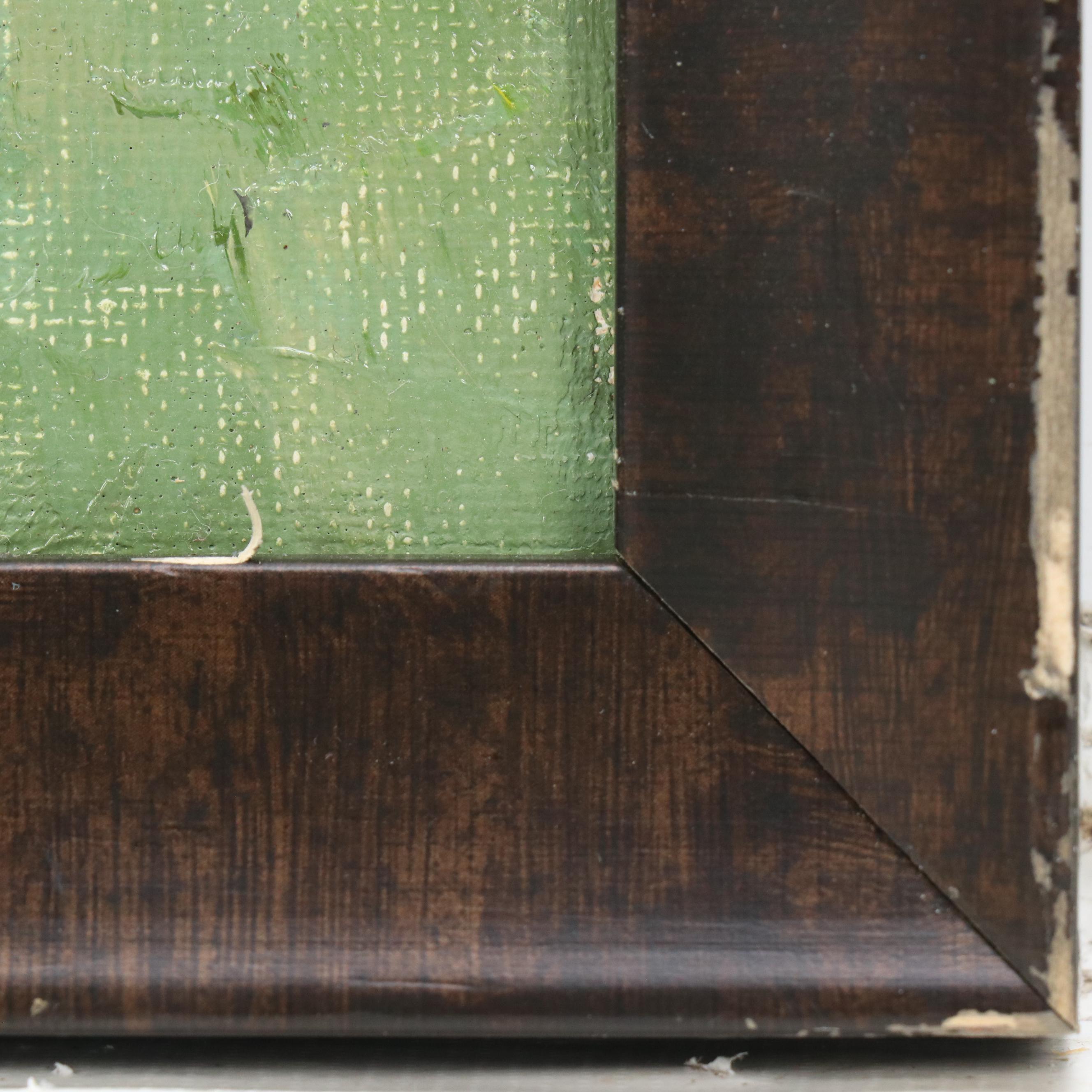 Woodland Landscape Oil Painting, Circa 2000