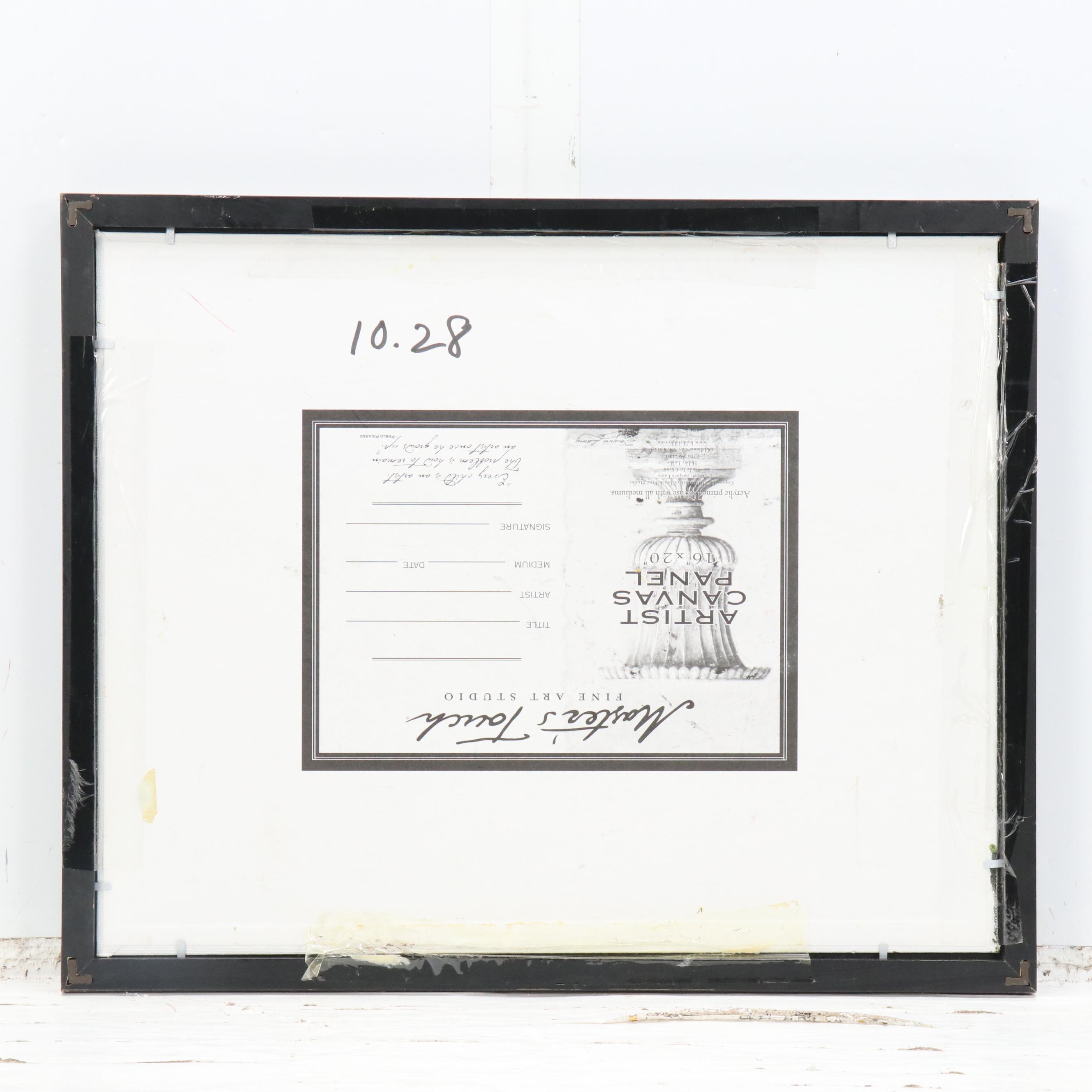 Woodland Landscape Oil Painting, Circa 2000