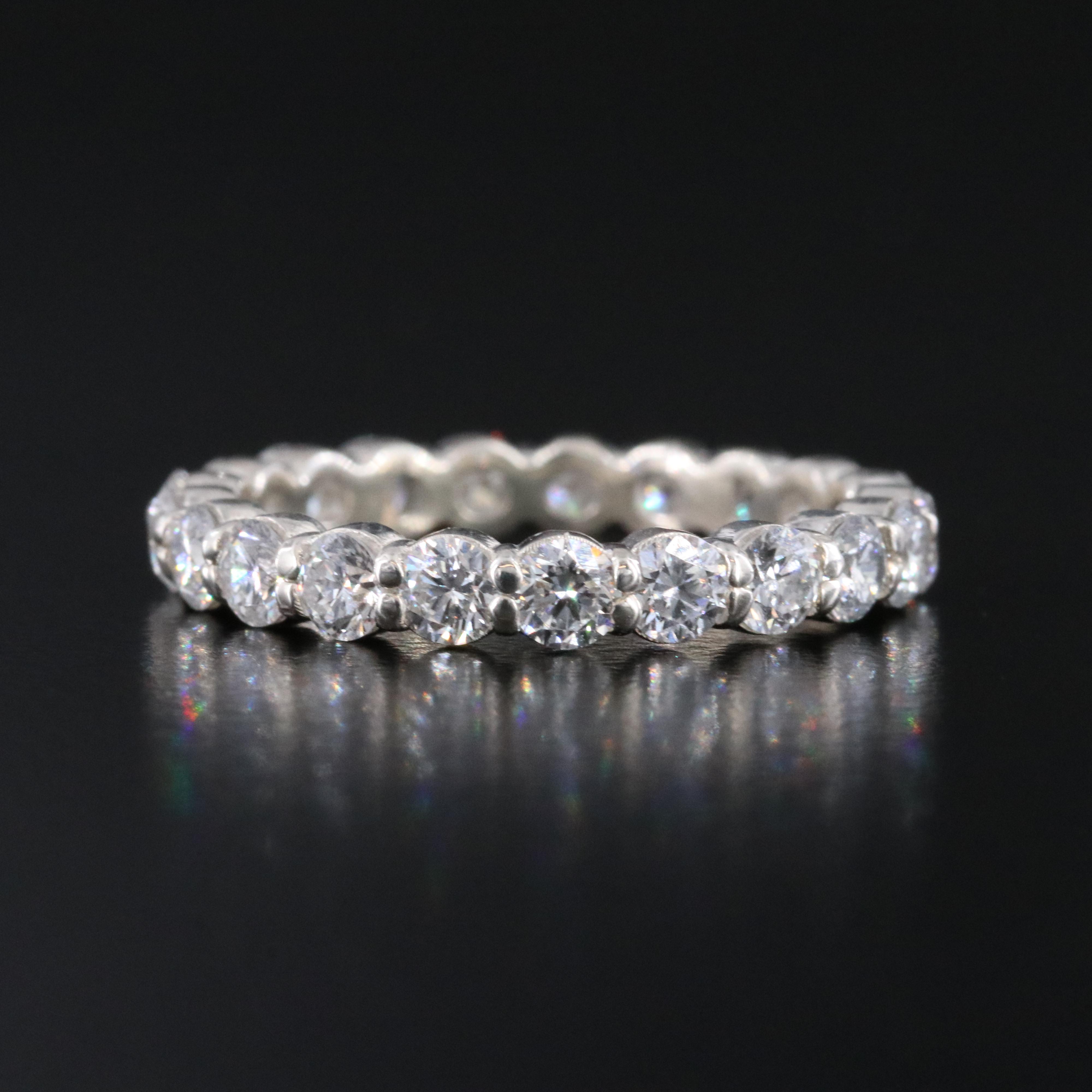 Sterling 4.00 CTW Lab Grown Diamond Stacking Eternity Bands