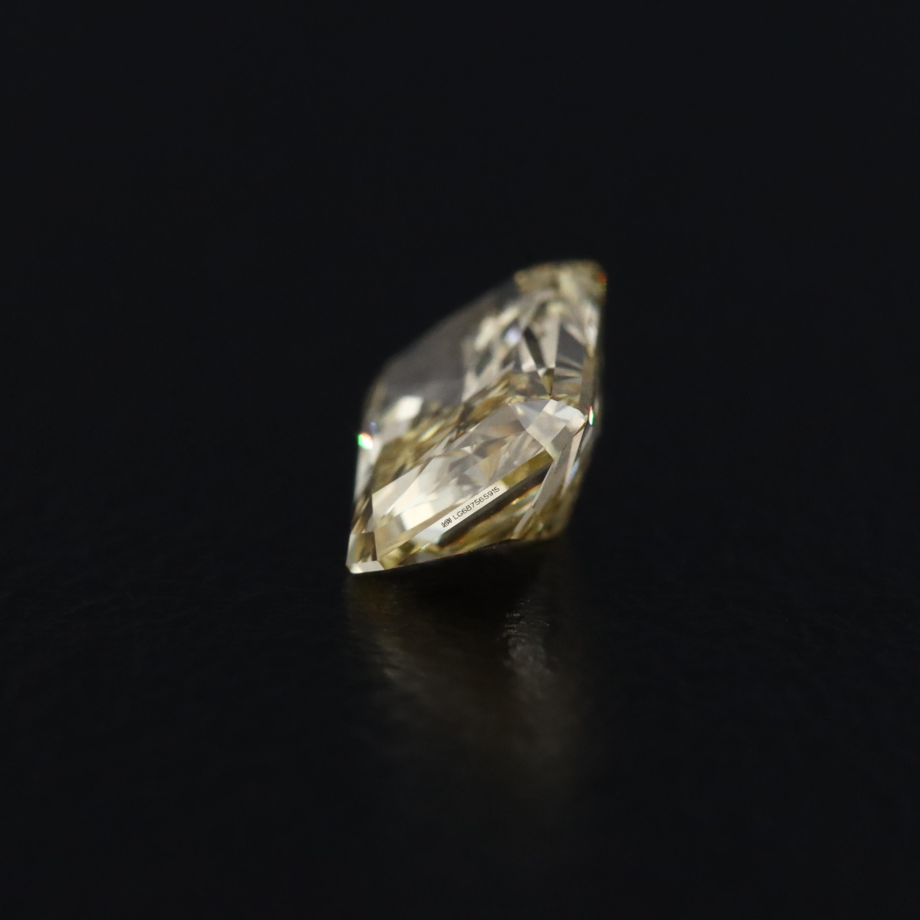 Loose 1.05 CT Lab Grown Fancy Vivid Yellow Diamond with an IGI Report