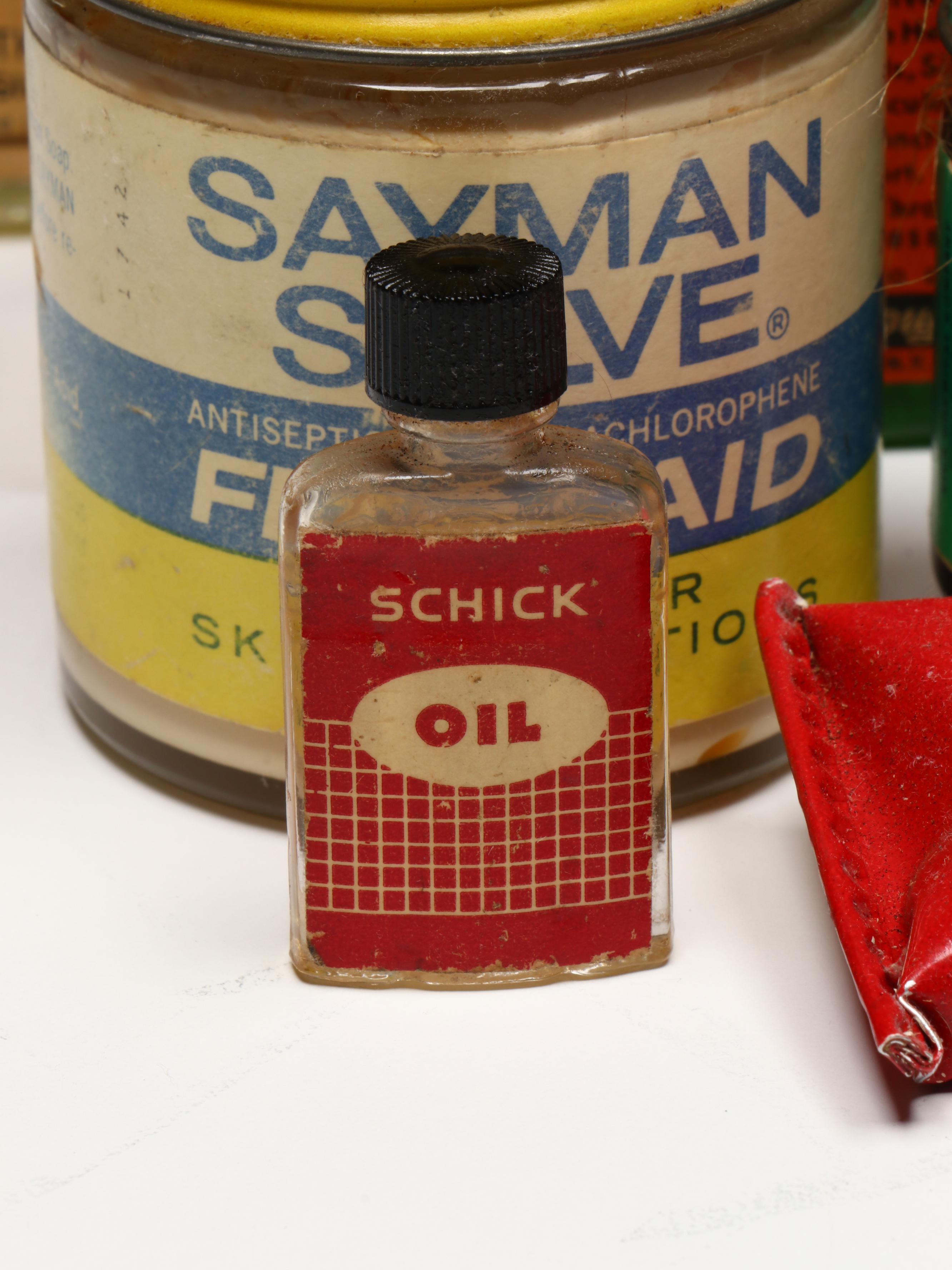 Vintage Vicks Vaporub, Omega Oil, Aniseptic and Other Medicines