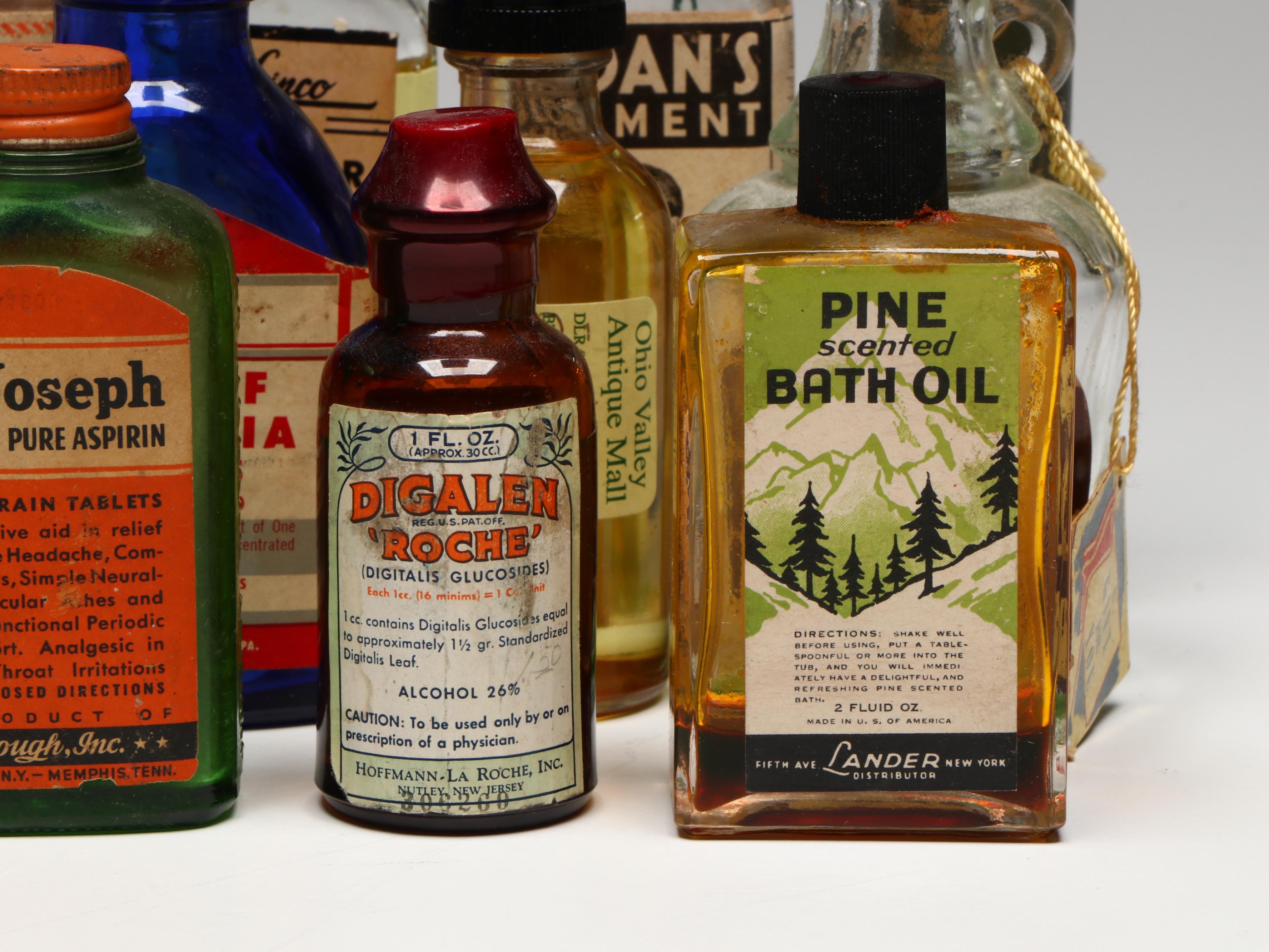 Vintage Vicks Vaporub, Omega Oil, Aniseptic and Other Medicines