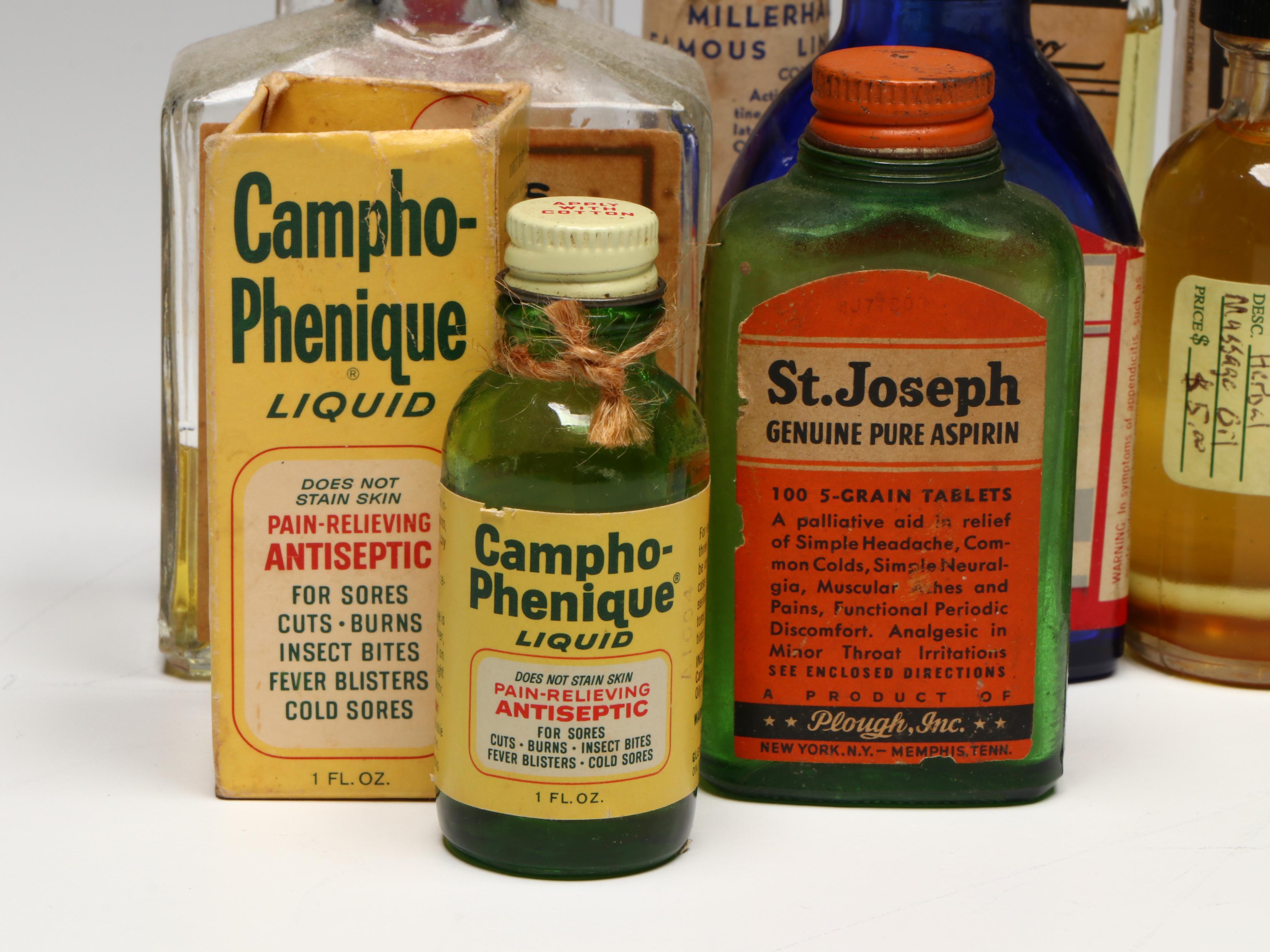 Vintage Vicks Vaporub, Omega Oil, Aniseptic and Other Medicines