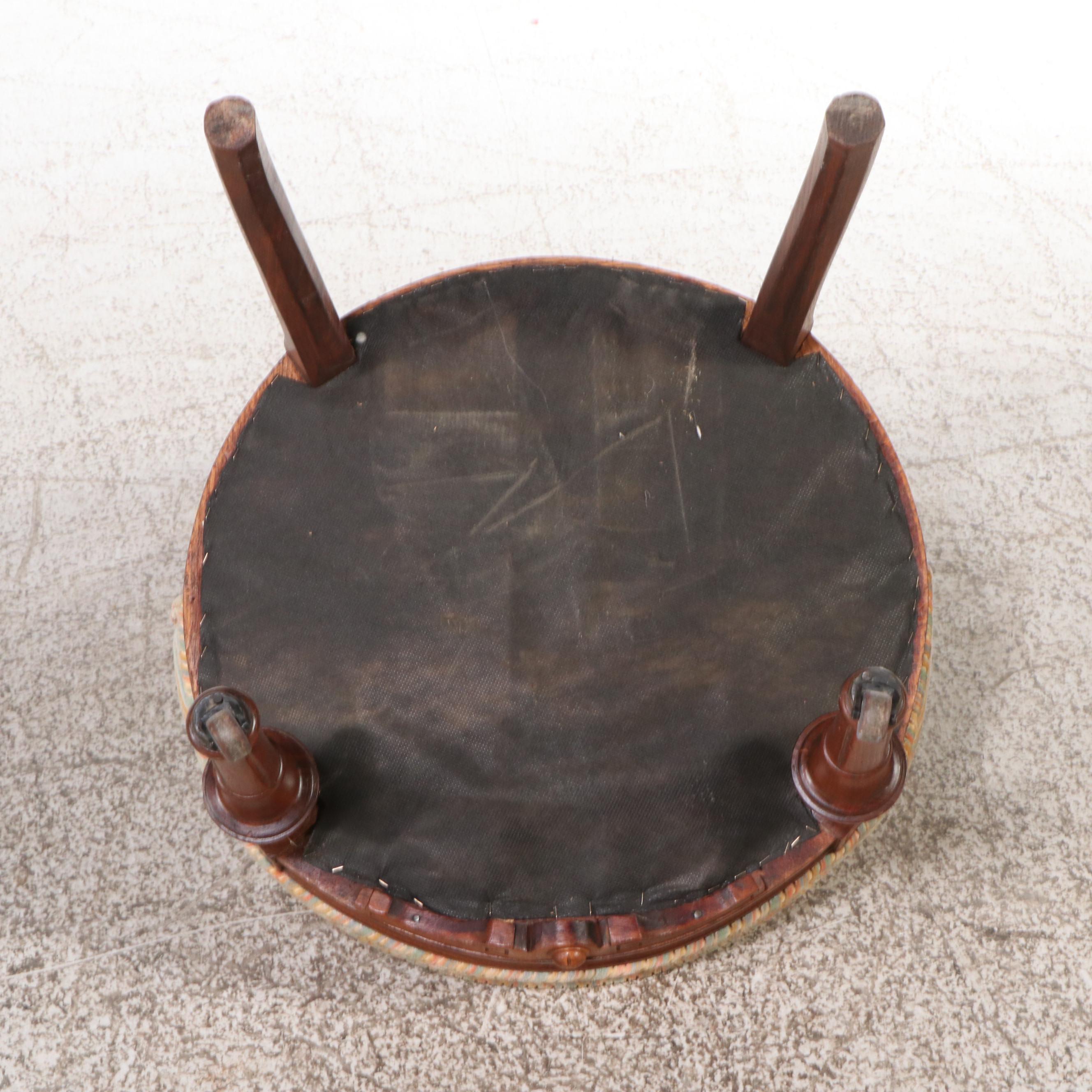 Victorian Carved Walnut Side Chair, Early 20th Century