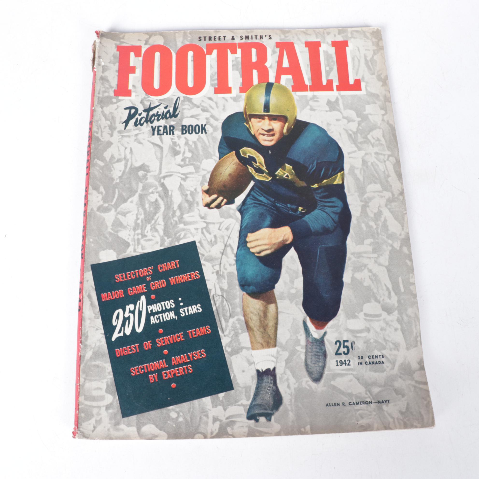 "Football Yearbook" and "Illustrated Football Annual" From 1940s With Toys