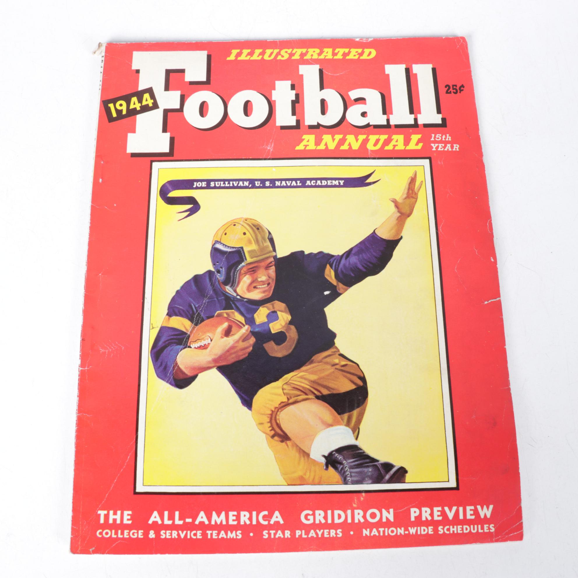 "Football Yearbook" and "Illustrated Football Annual" From 1940s With Toys