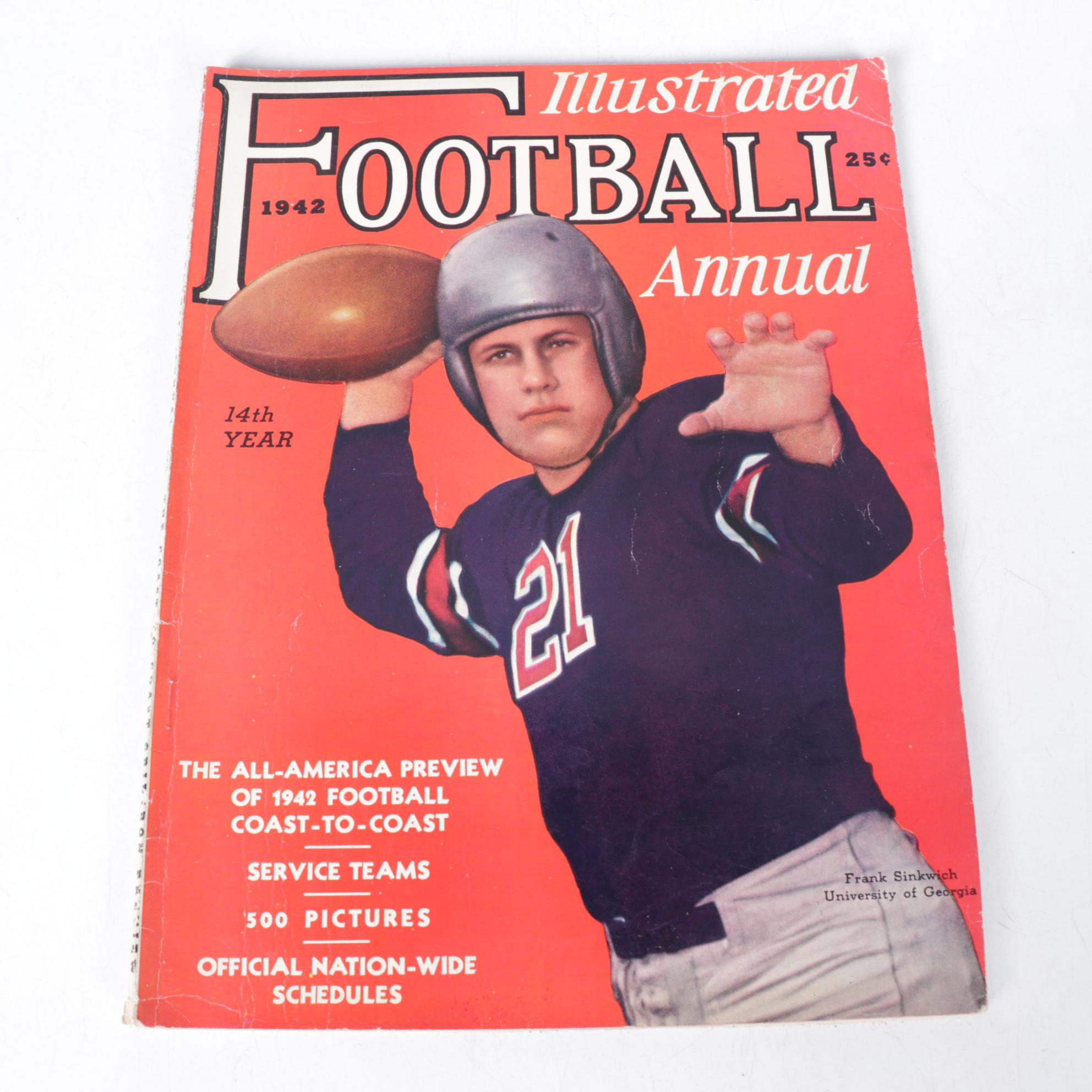 "Football Yearbook" and "Illustrated Football Annual" From 1940s With Toys