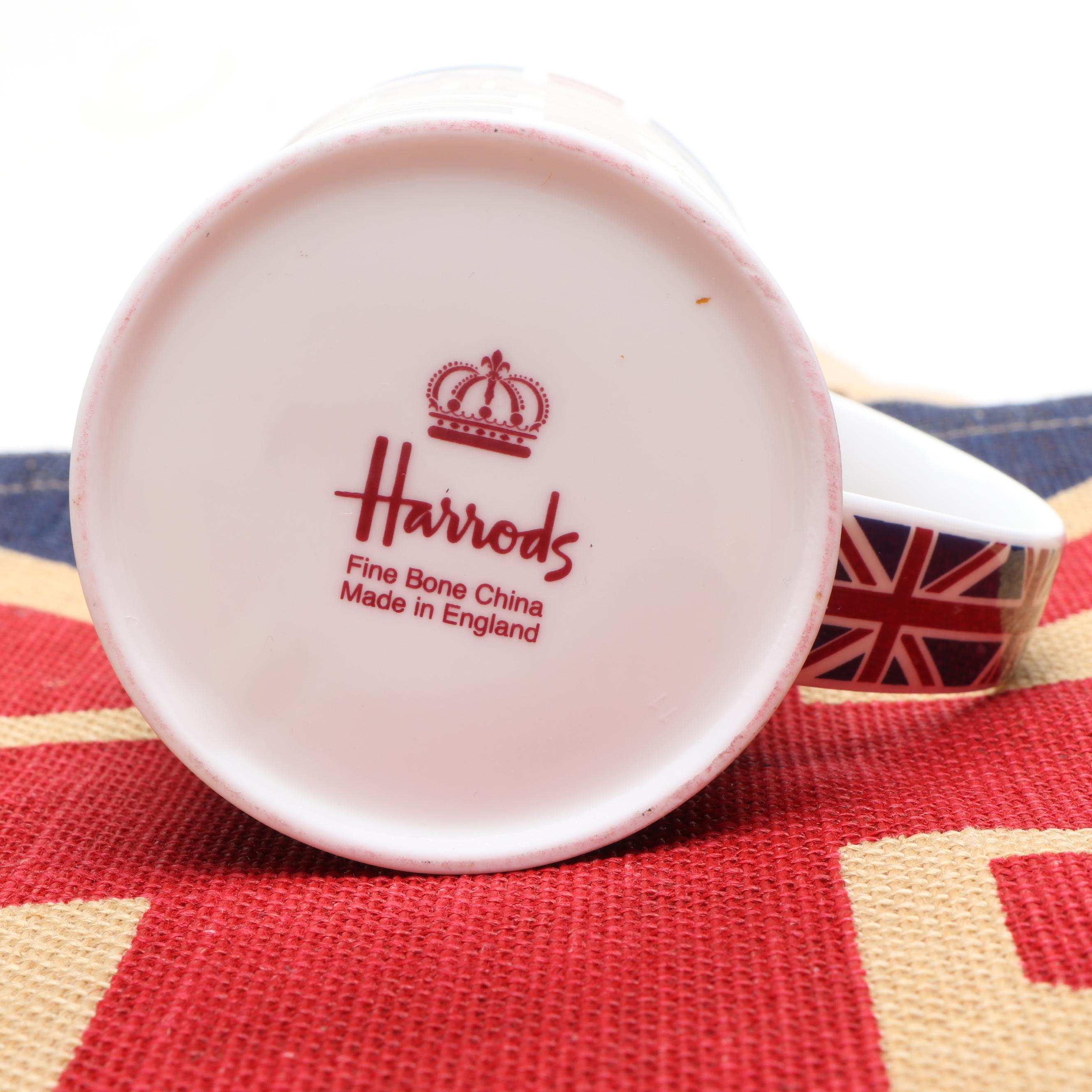 Harrod's Union Jack Mug with Tote Bag