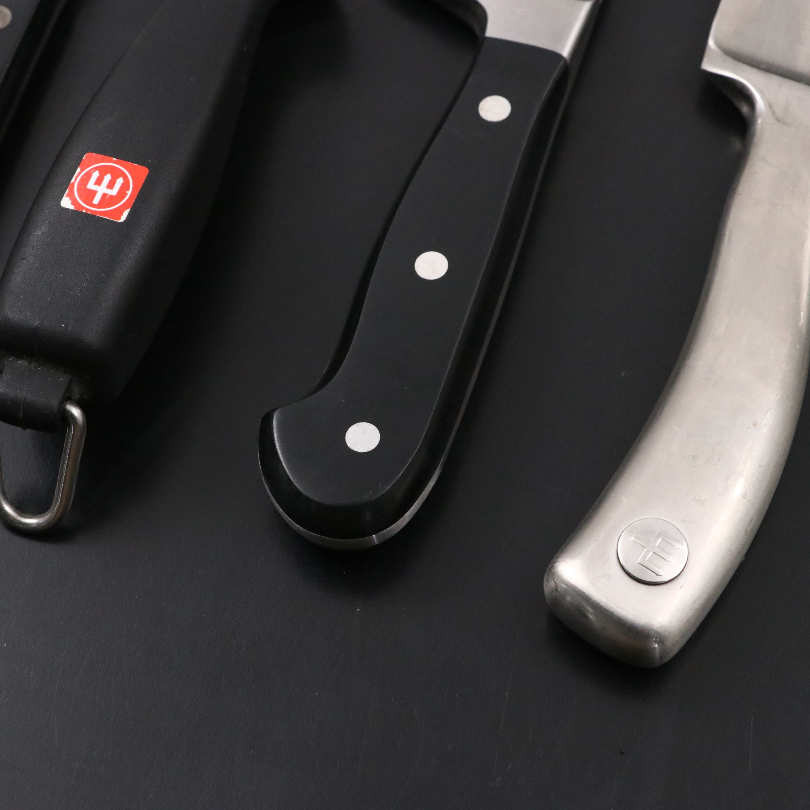 Wüsthof Germany Stainless Knives with Wood Block