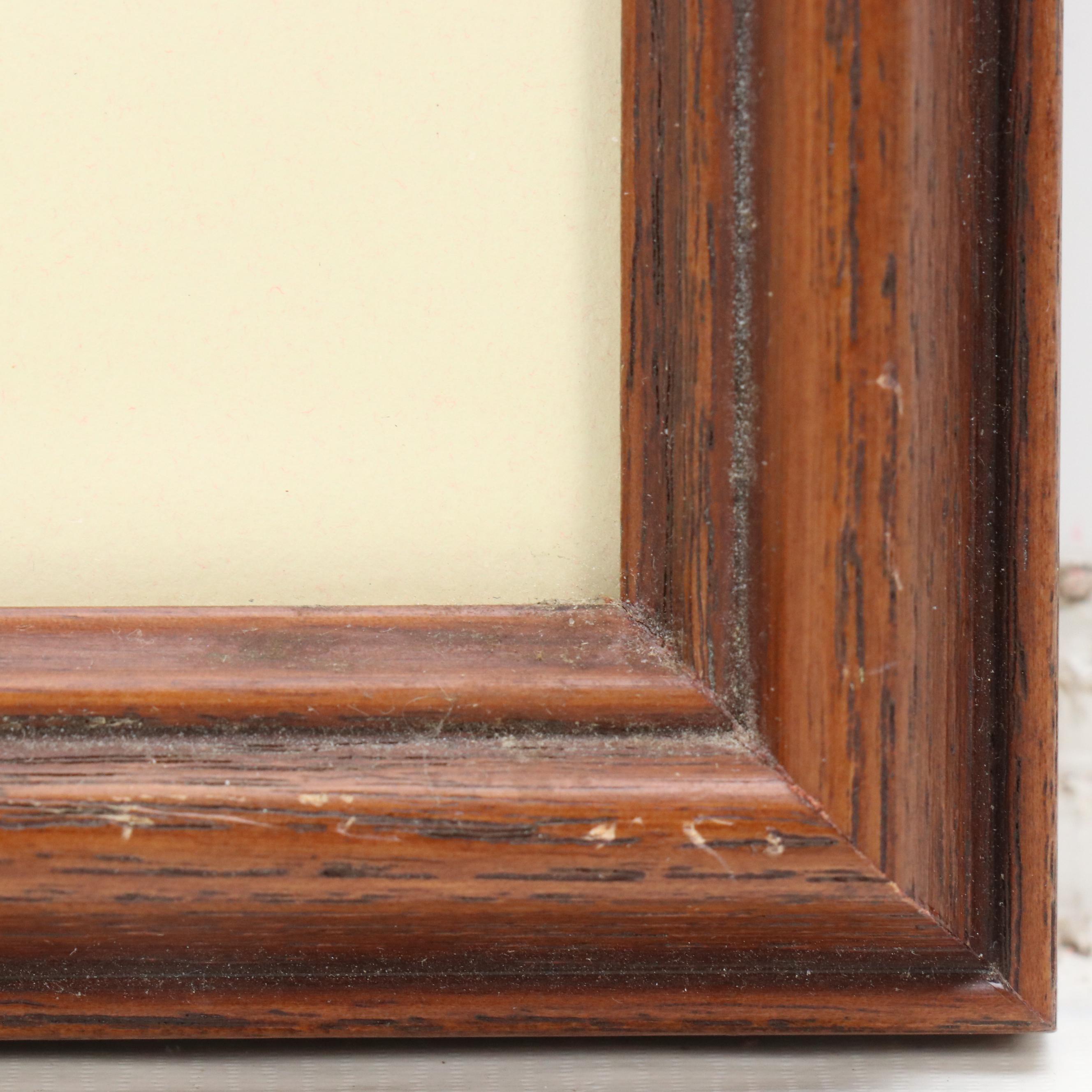 Harlan Thomas Watercolor Painting of Wooded River Landscape, 1943