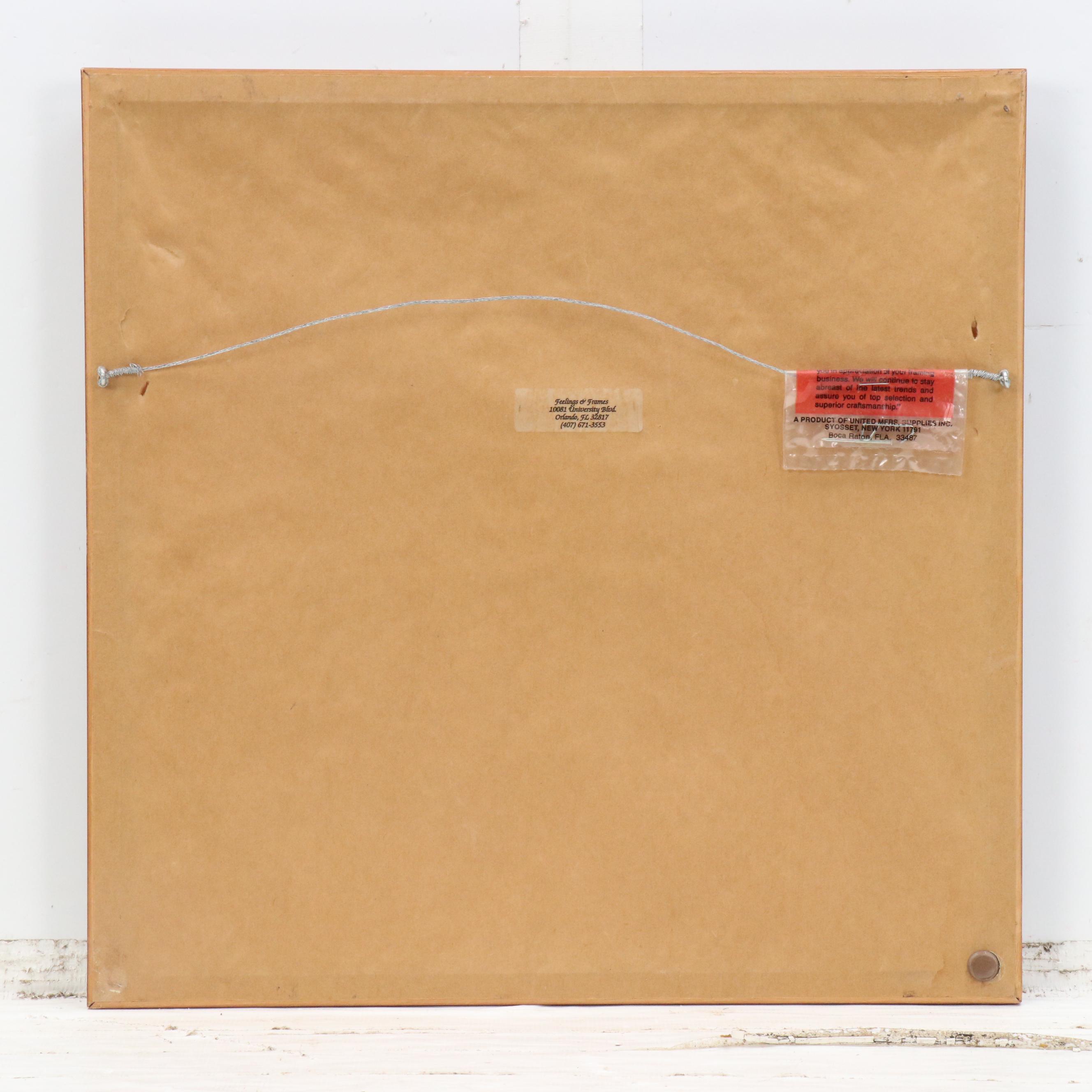 Harlan Thomas Watercolor Painting of Wooded River Landscape, 1943