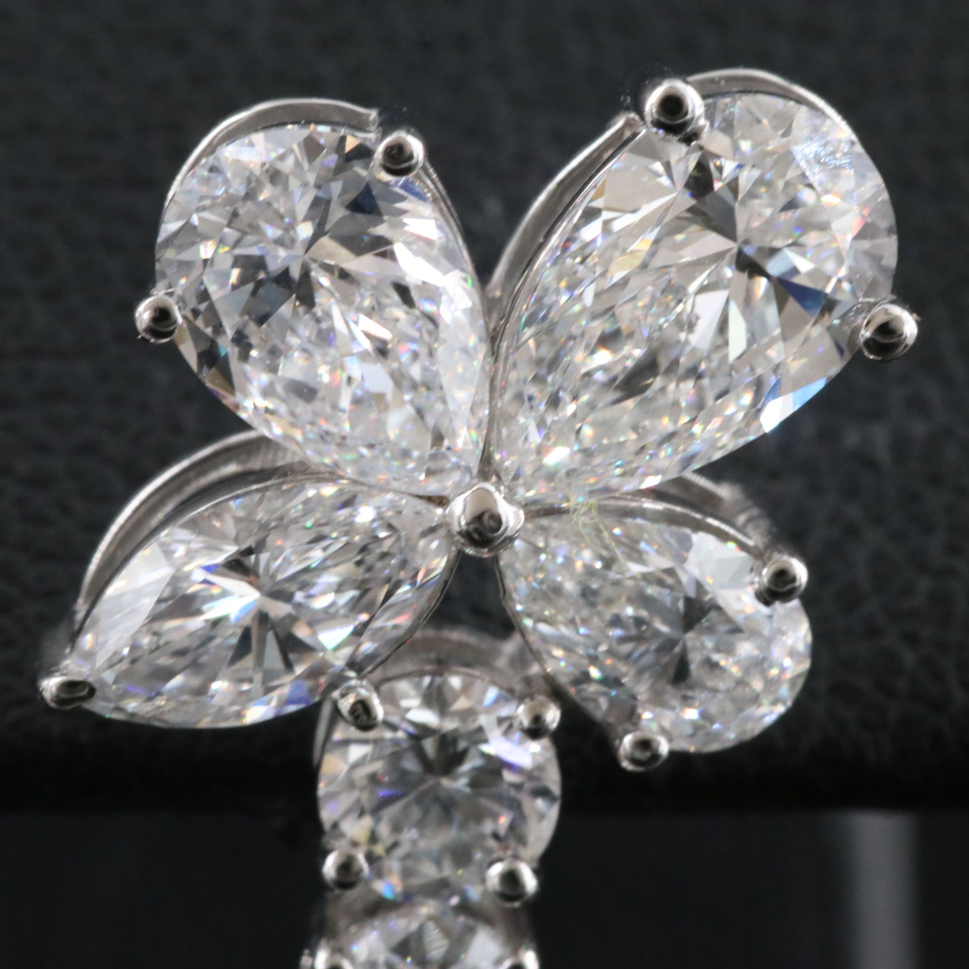 Platinum 15.11 CTW Lab Grown Diamond Earrings