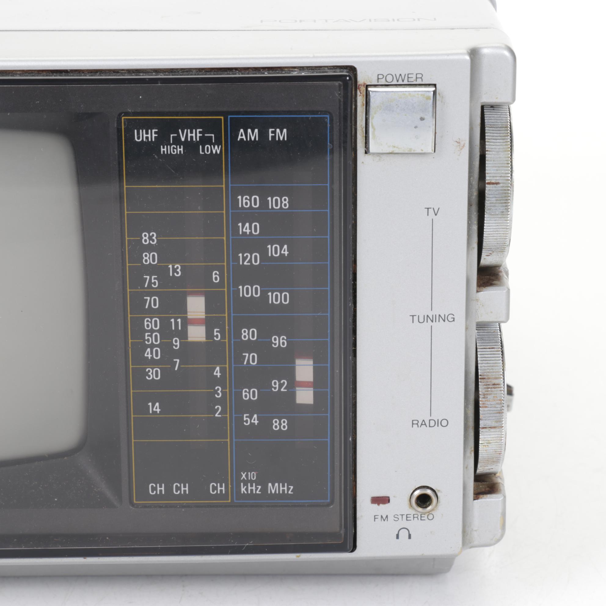 Radio Shack Realistic "Portavision" T.V. Radio, 1980s