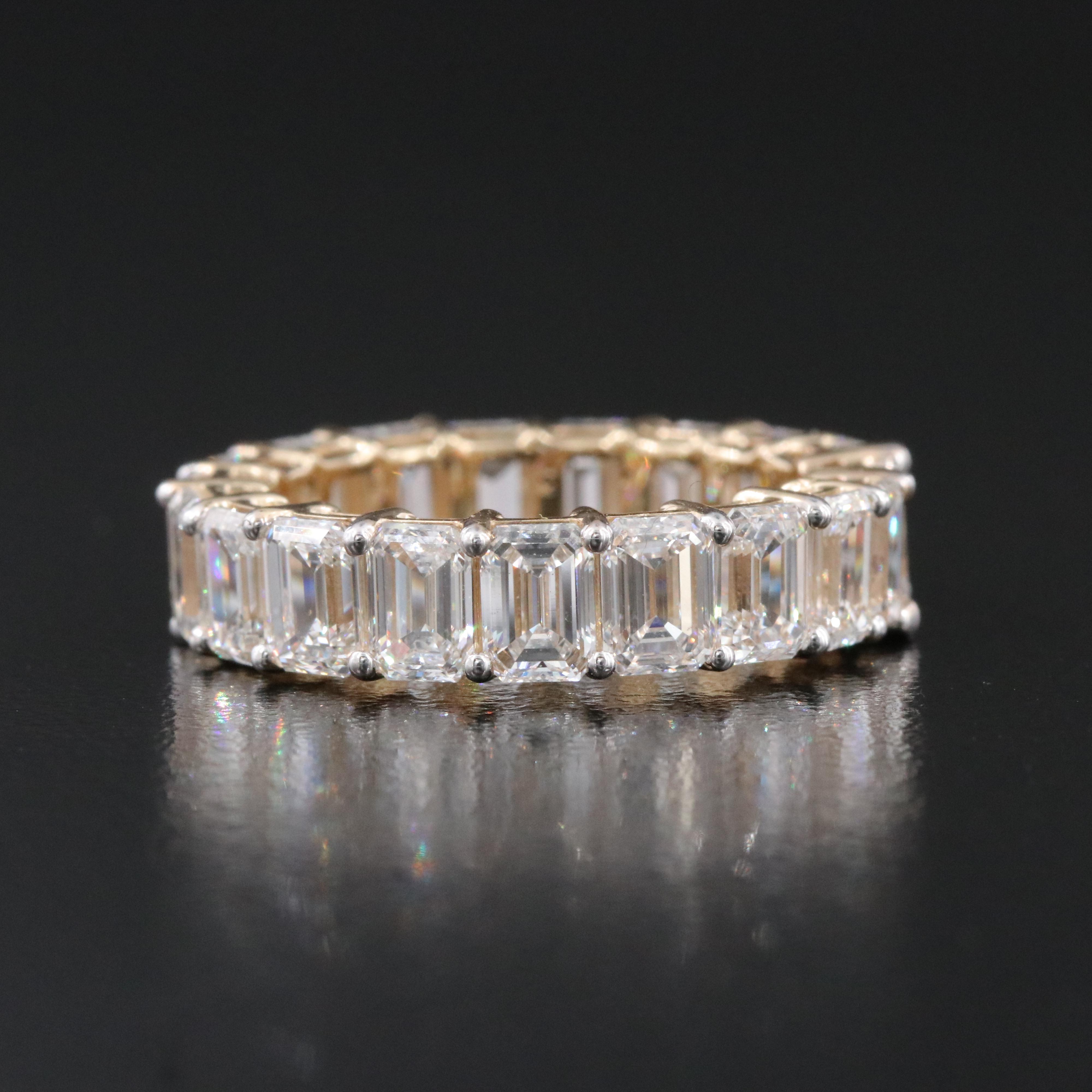 14K 6.86 CTW Lab Grown Diamond Eternity Band