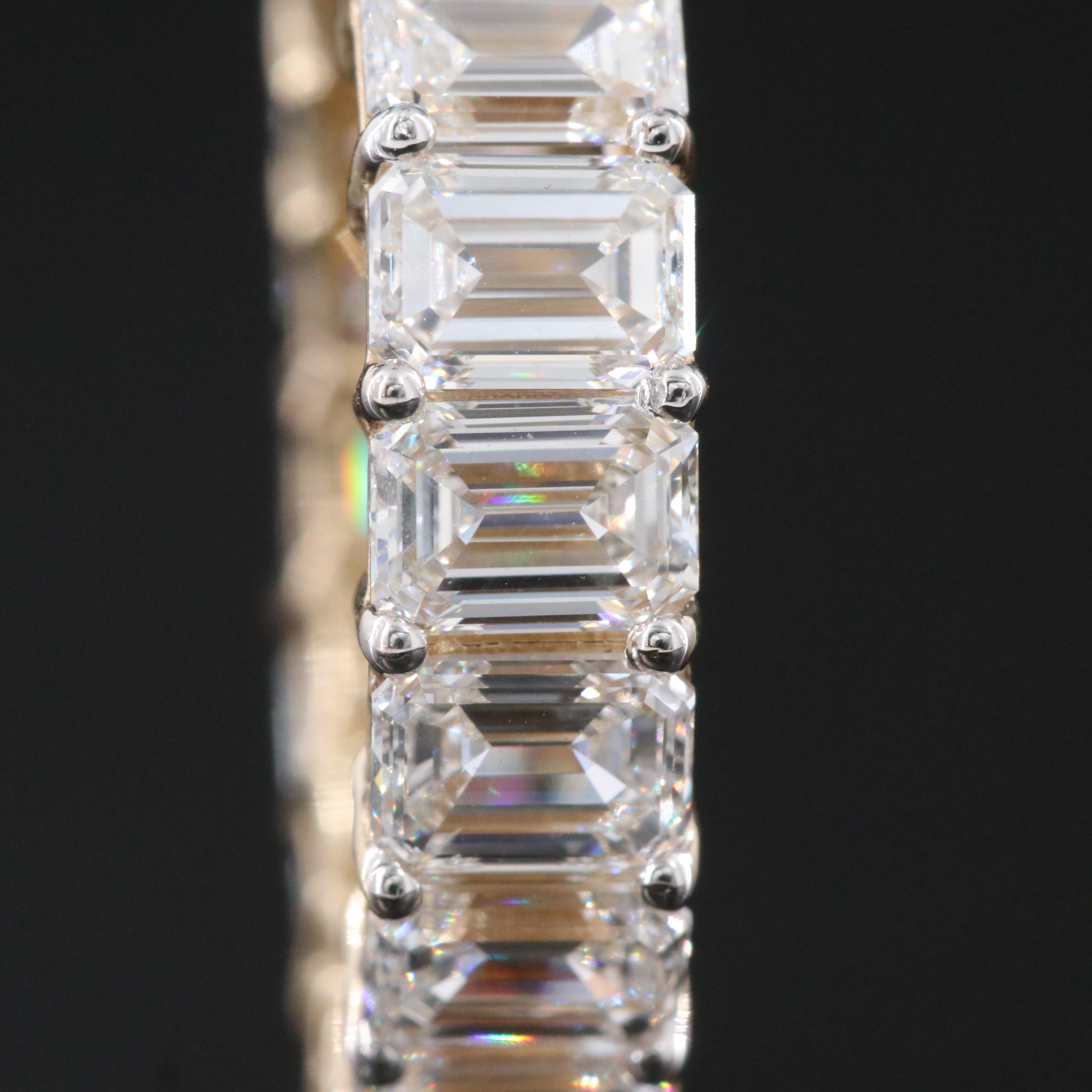 14K 6.86 CTW Lab Grown Diamond Eternity Band