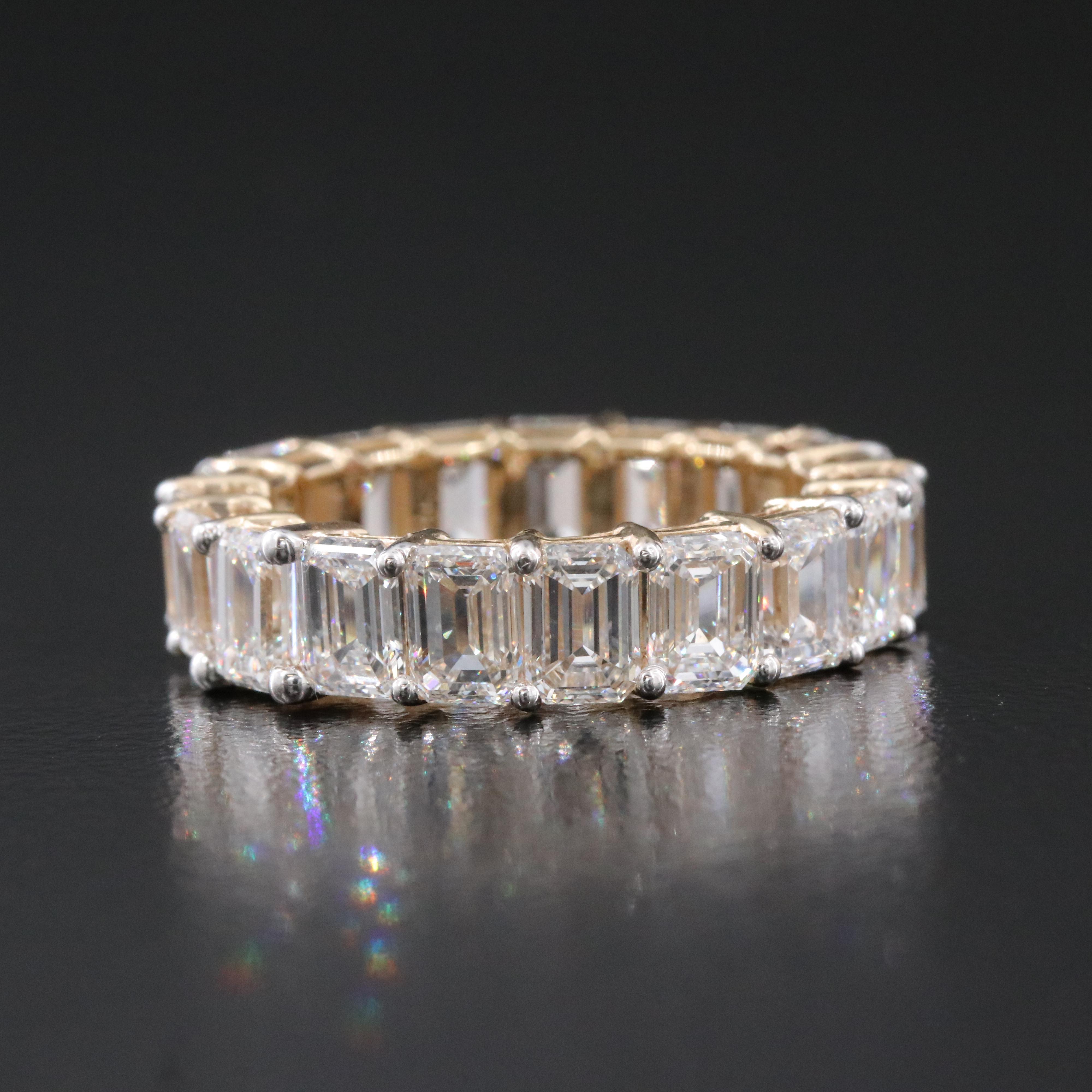 14K 6.86 CTW Lab Grown Diamond Eternity Band