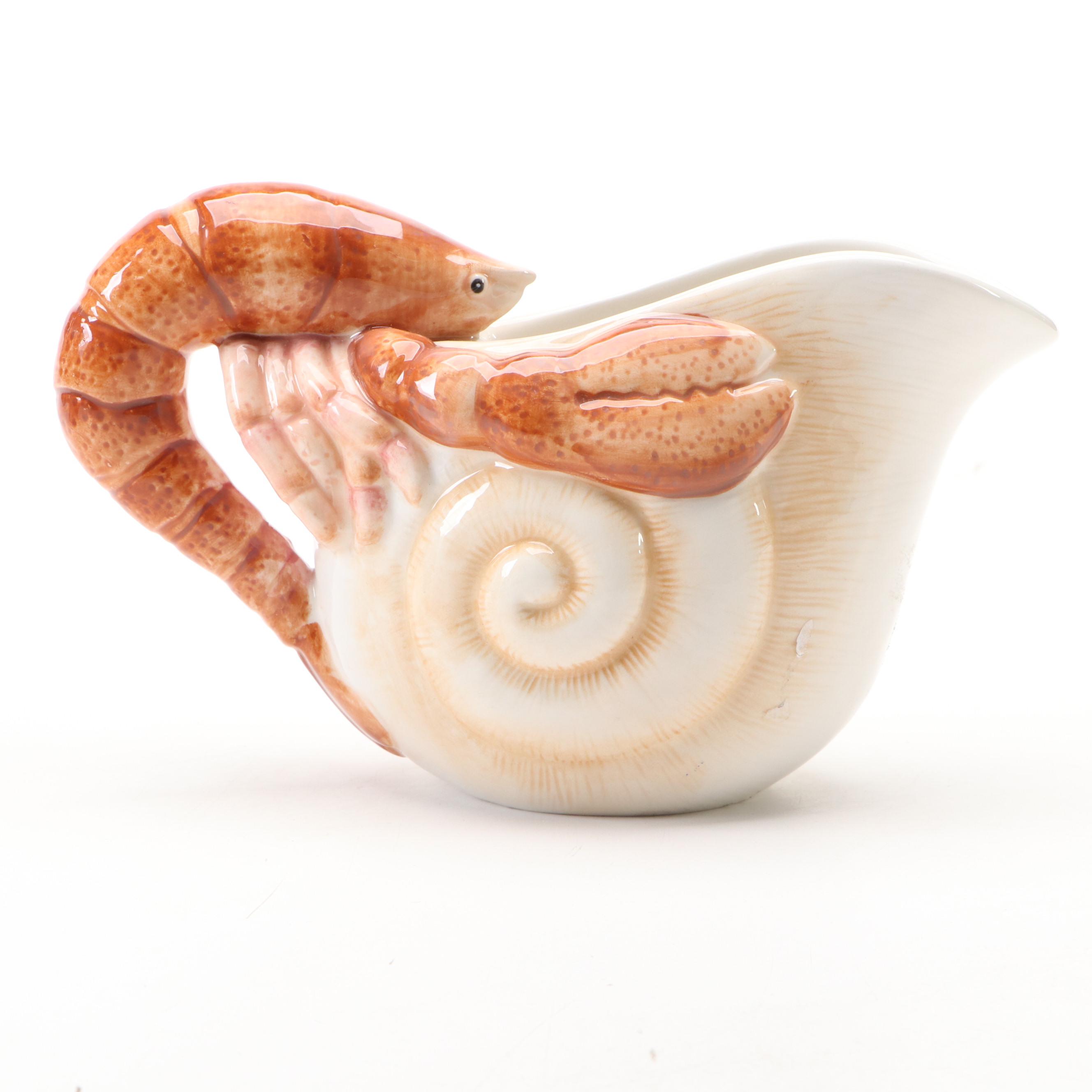 Fitz & Floyd "Seaboard" Ceramic Creamer and Other Noah's Ark Teapot