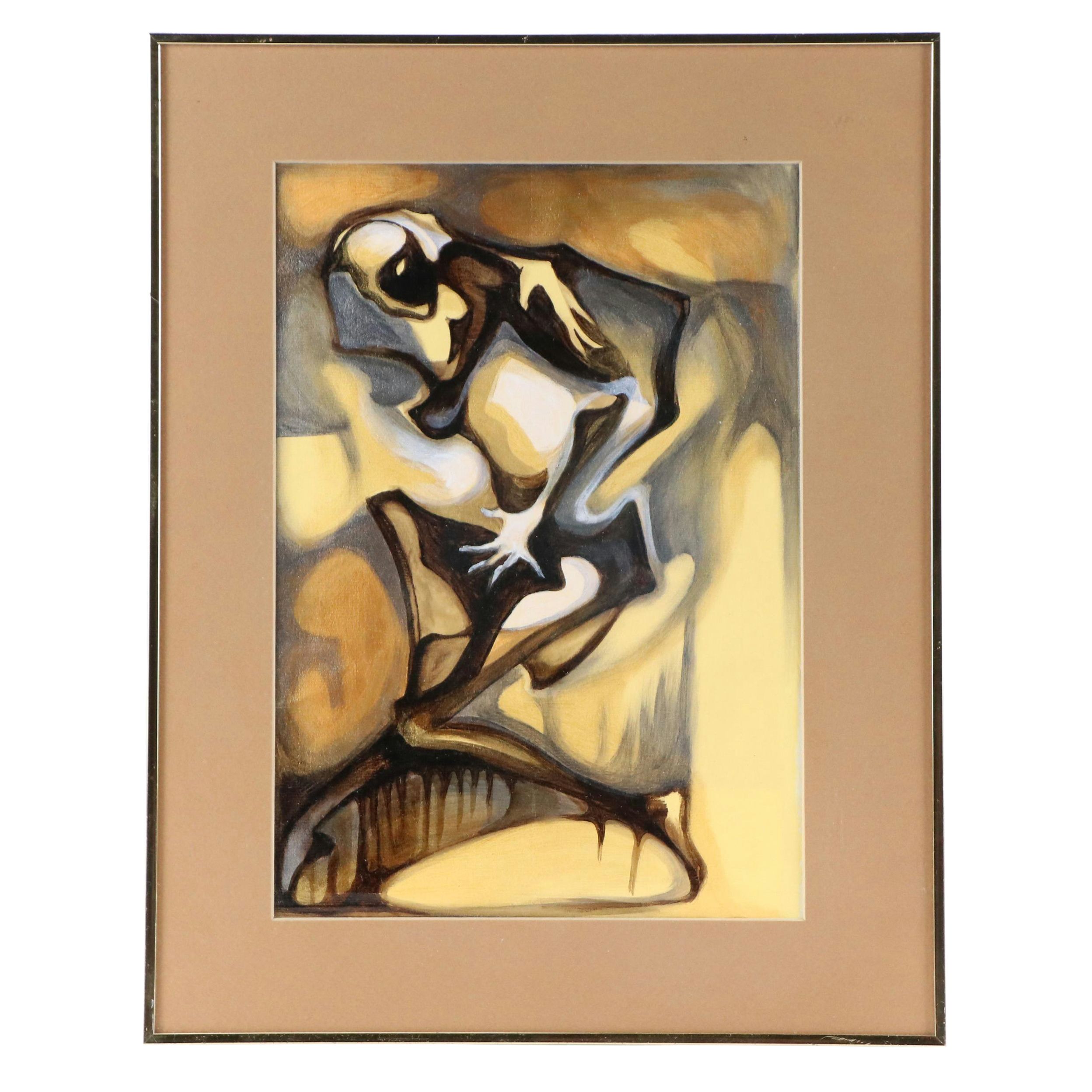 Isis de Lázaro Cubillas Acrylic Painting "Danza del Choreo," 2014