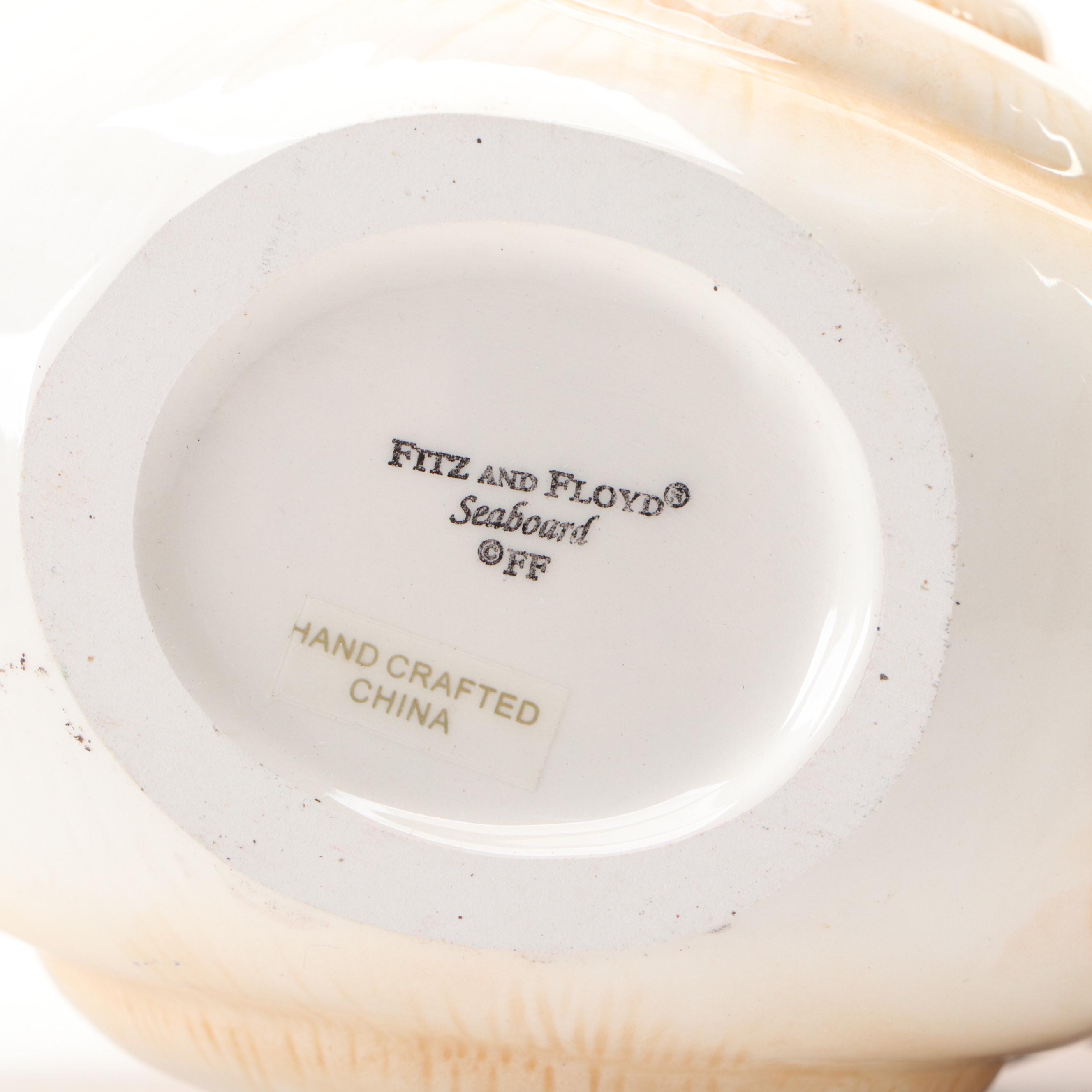 Fitz & Floyd "Seaboard" Ceramic Creamer and Other Noah's Ark Teapot