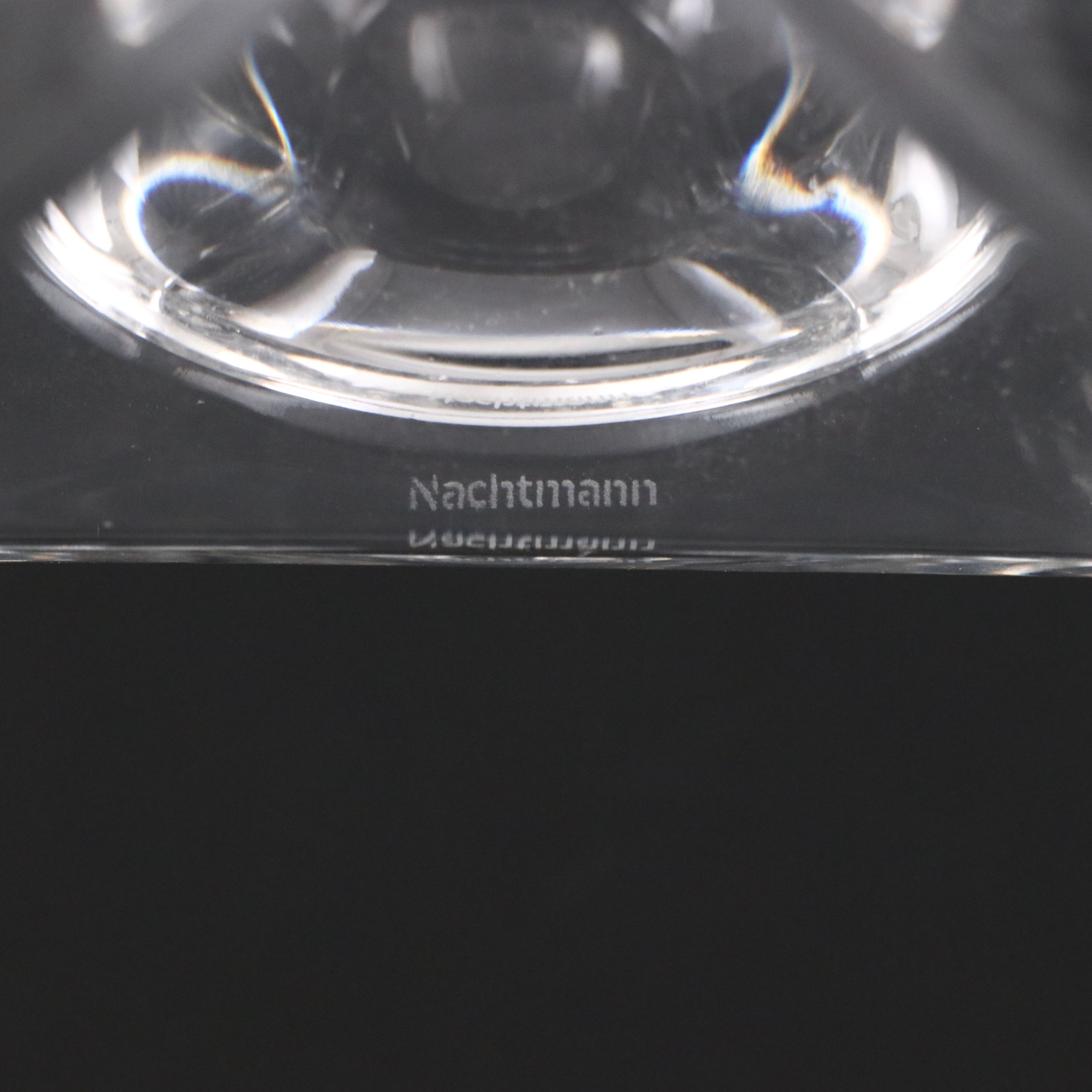 Nachtmann Crystal Candelabra with Crystal Clear Industries "Chardoney" Vase