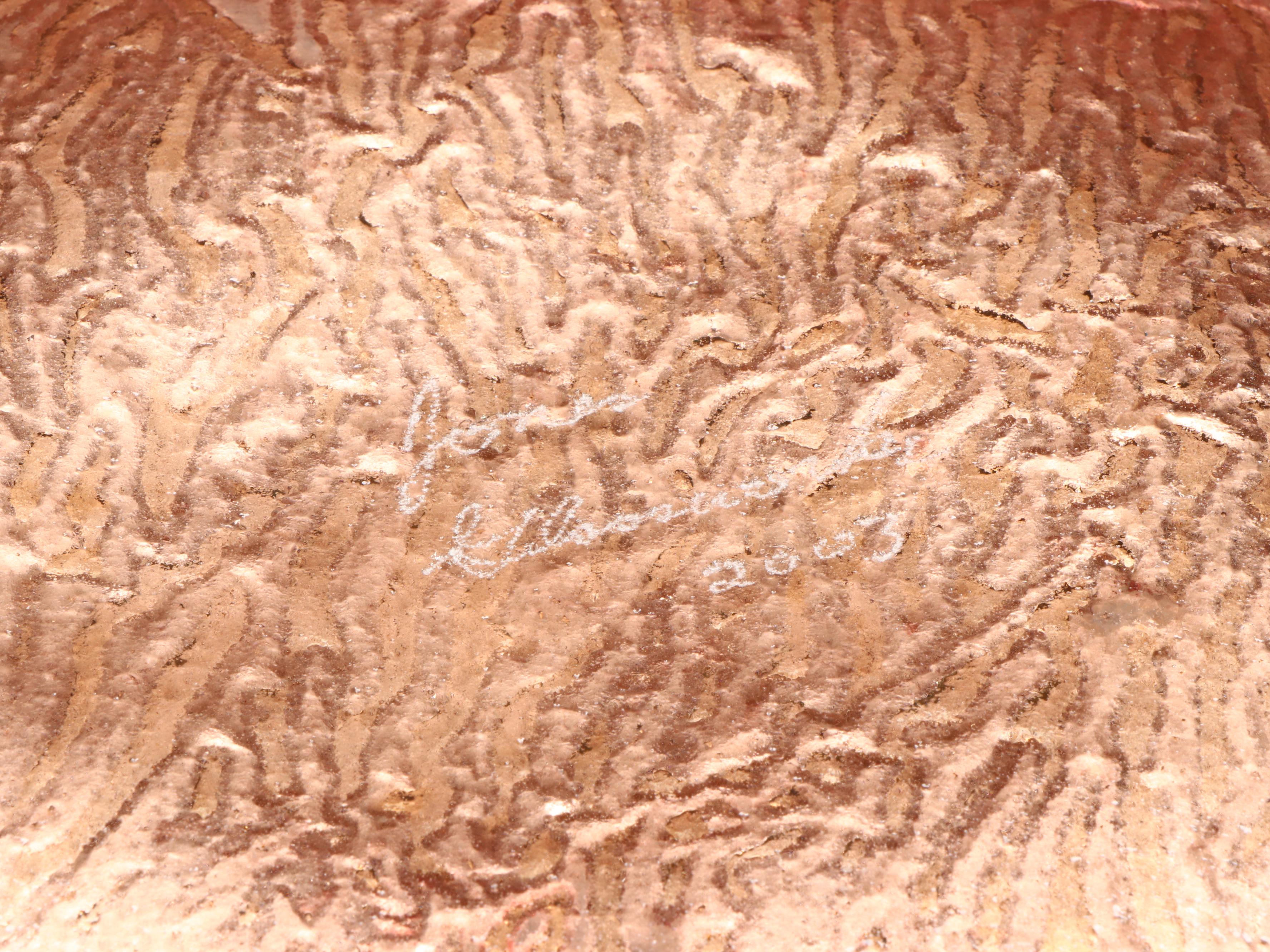 Jones Glassworks Fused Art Glass Copper Trays with Pointed Candle Holder